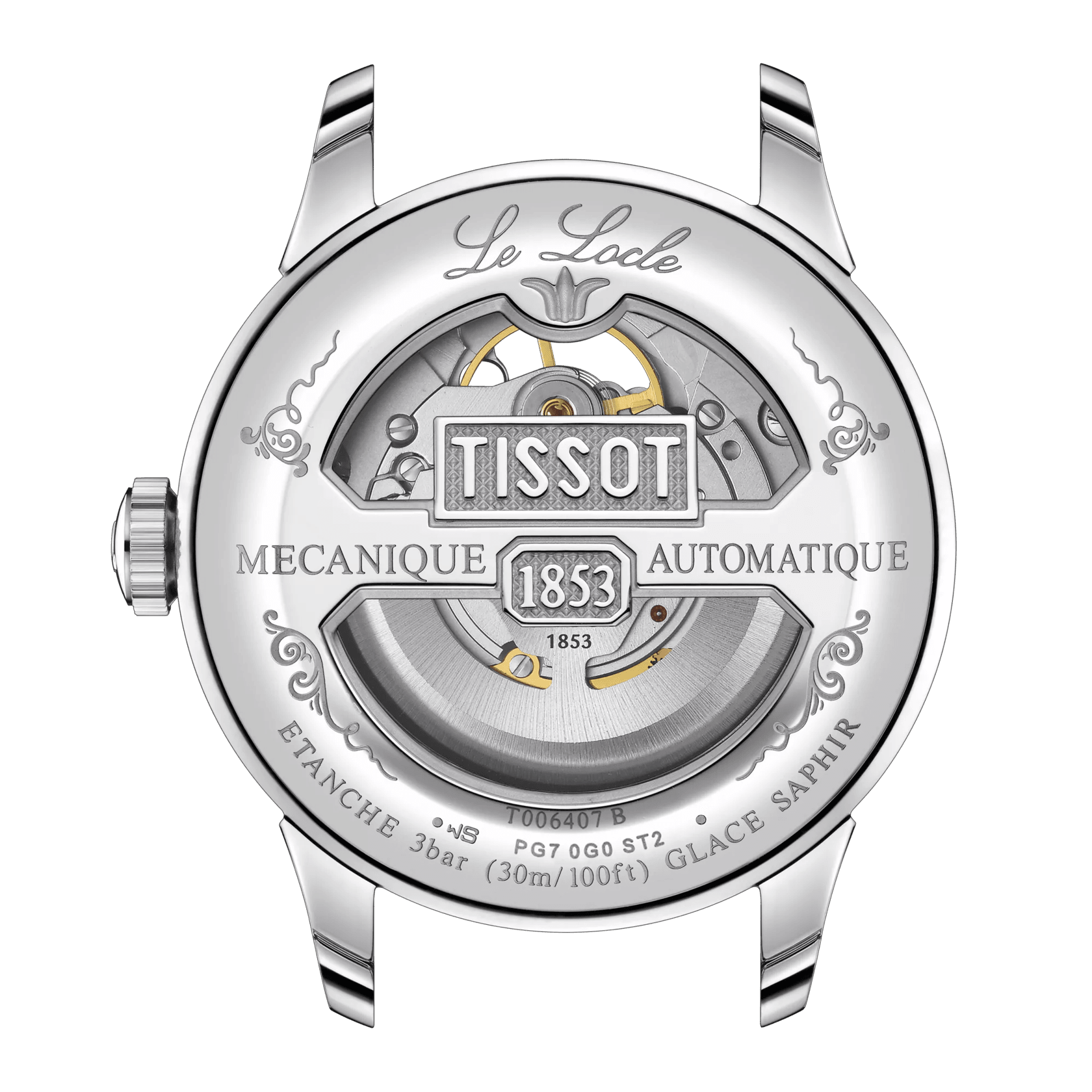 T0064071103302 Tissot Le Locle Powermatic 80 Open Heart
