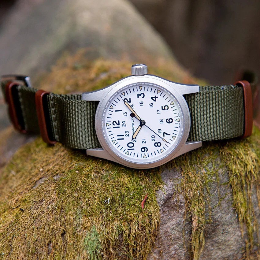 H69439411 Khaki Field Mechanical 38mm