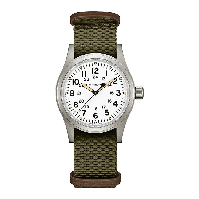 H69439411 Khaki Field Mechanical 38mm