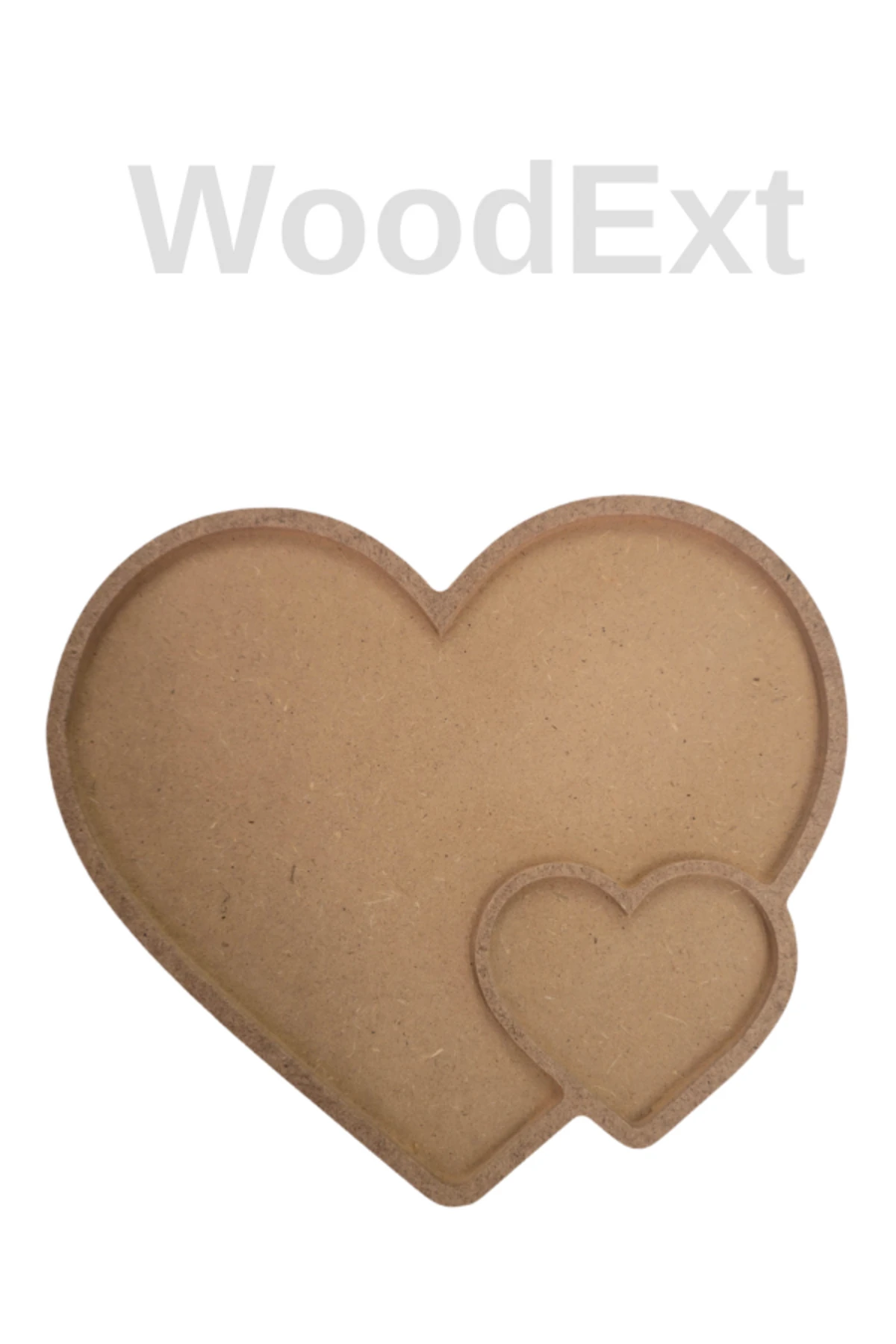 Ahşap Mozaik Baz. Kalp . Mozaik Ahşap Baz. 19 Cm X 21 Cm Derinlik 4 Mm