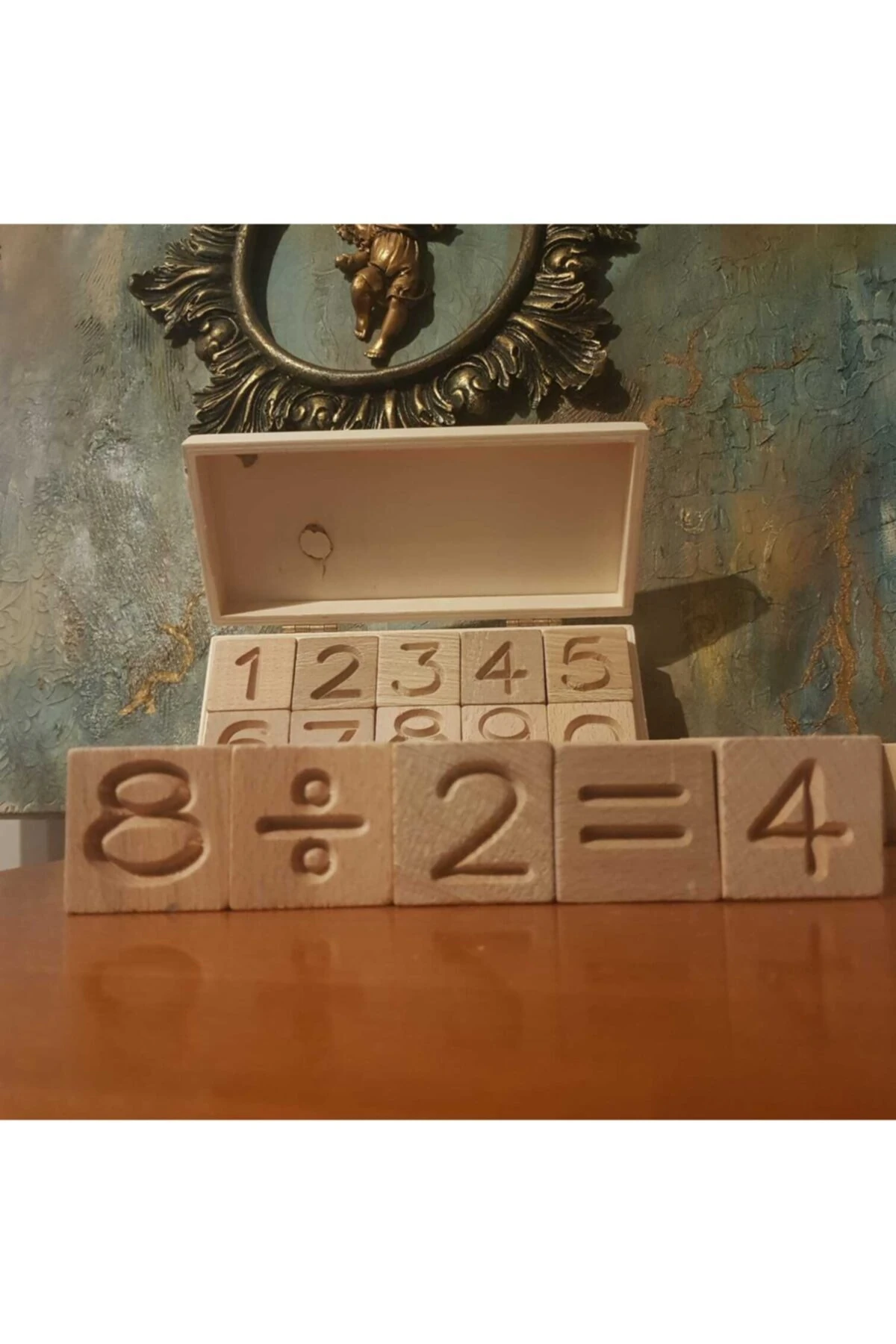 Ahşap Küplerle 4 Işlem Seti (4x4 Cm Ahşap Blok)