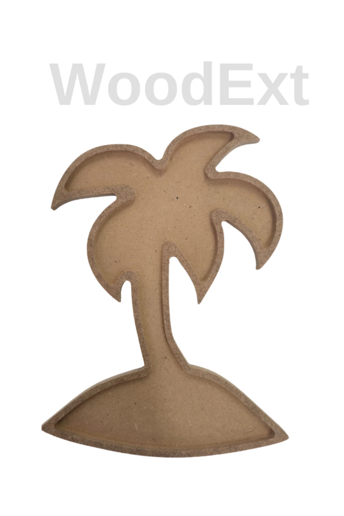 Ahşap Mozaik Baz. Palmiye Mozaik Ahşap Baz. 22 Cm X 17 Cm Derinlik 4 Mm