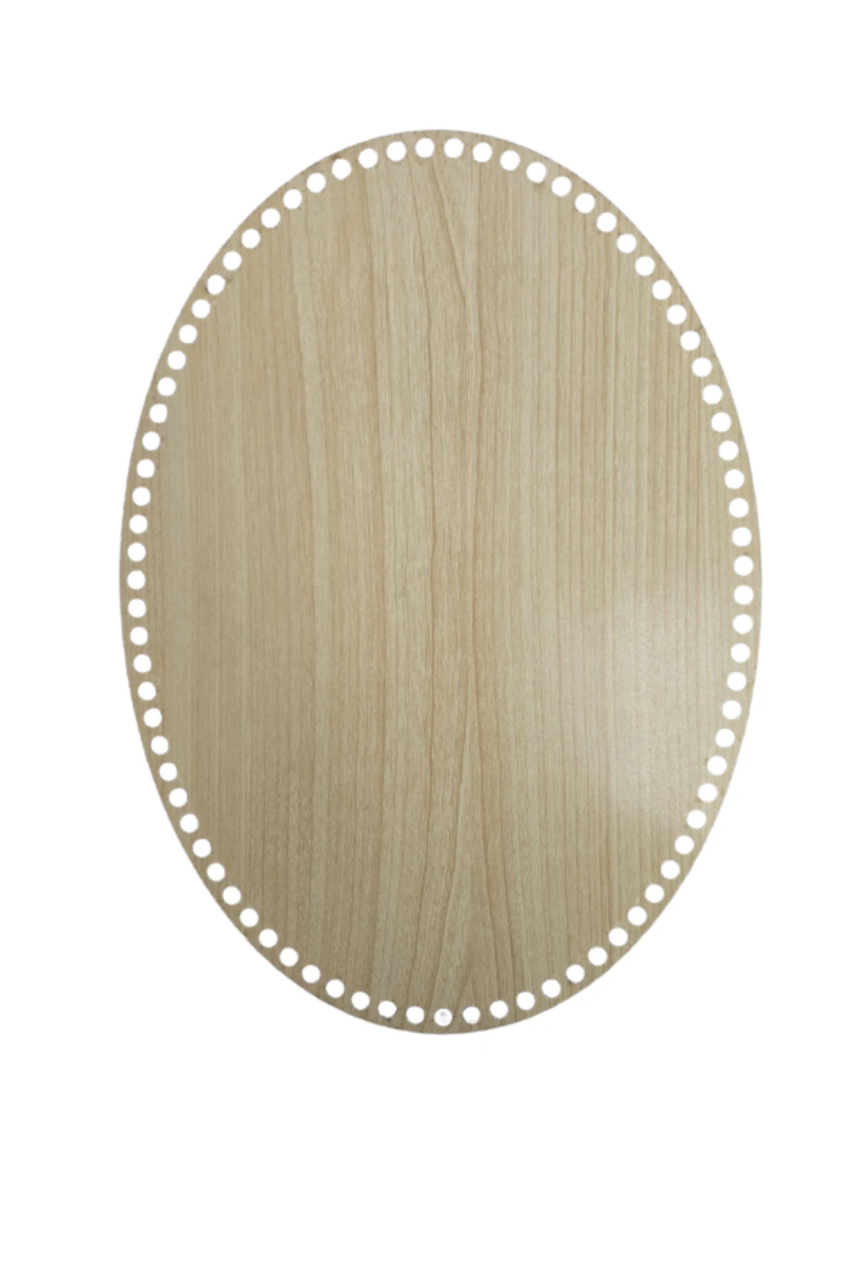 Ahşap Oval Elips Sepet Örme için Tepsi Tabanı 40x30 Cm AKÇA AğaçÇift Yüz 3 Mm Mdf