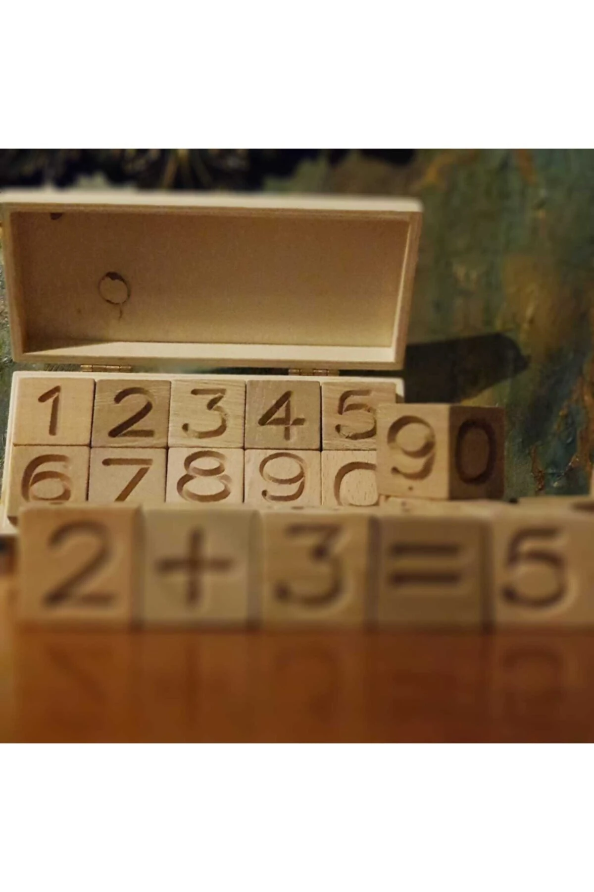 Ahşap Küplerle 4 Işlem Seti (4x4 Cm Ahşap Blok)