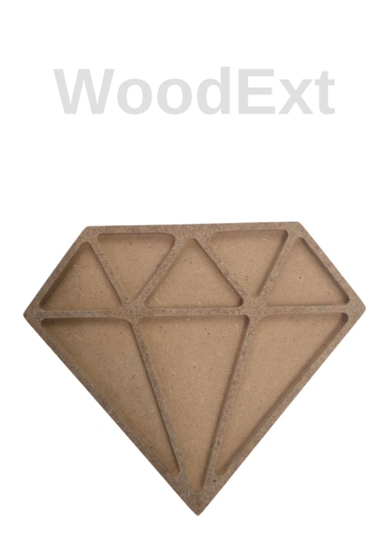 Ahşap Mozaik Baz. Elmas - Mücevher. Mozaik Ahşap Baz. 15 Cm X 18 Cm Derinlik 4 Mm