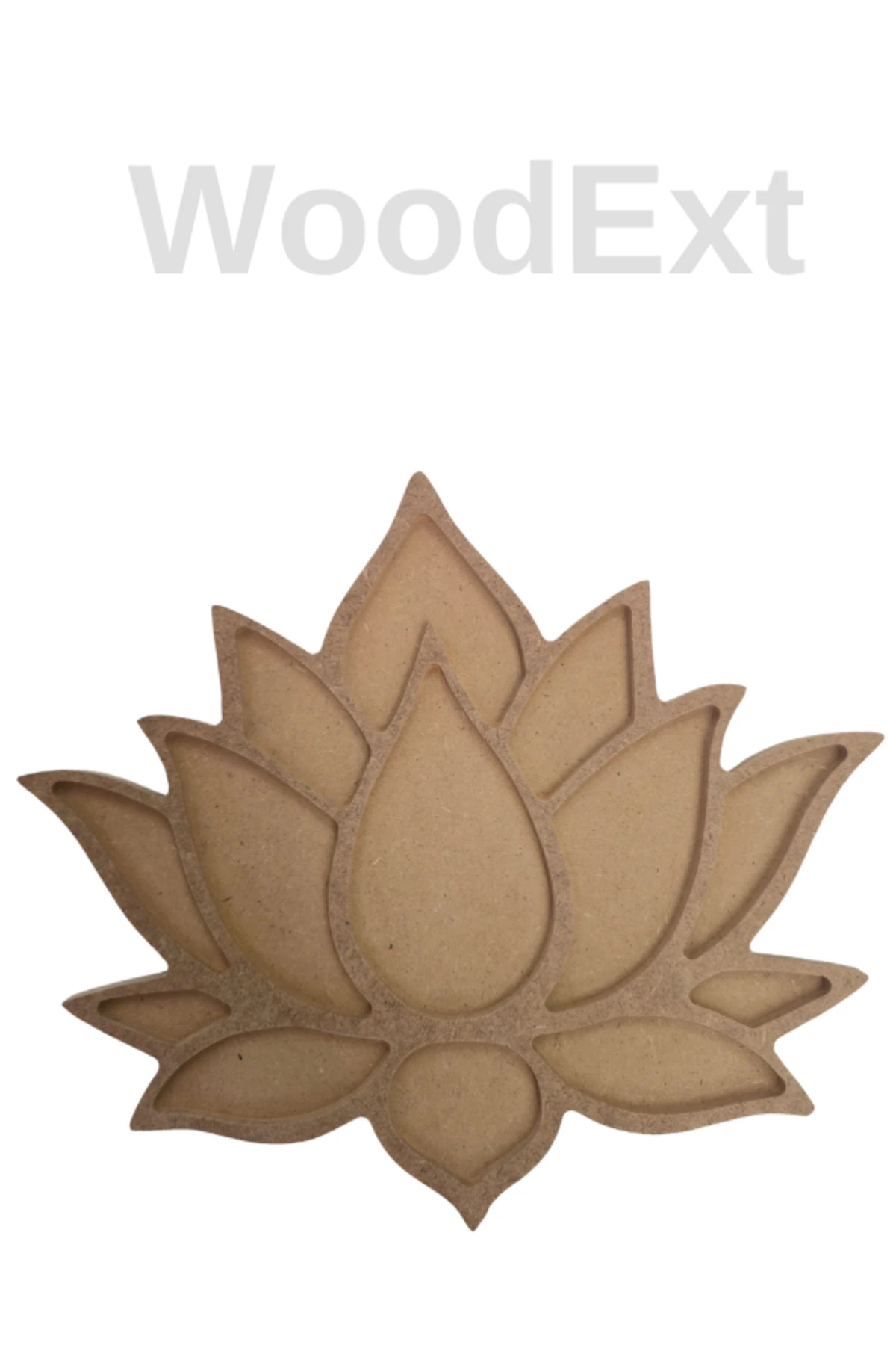 Ahşap Mozaik Baz. Lotus Çiçeği. Mozaik Ahşap Baz. 25 Cm X 29 Cm Derinlik 4 Mm