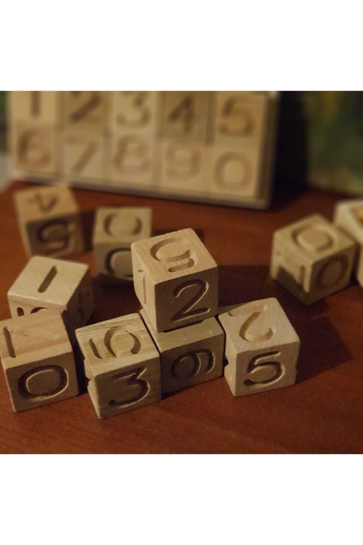 Ahşap Küplerle 4 Işlem Seti (4x4 Cm Ahşap Blok)