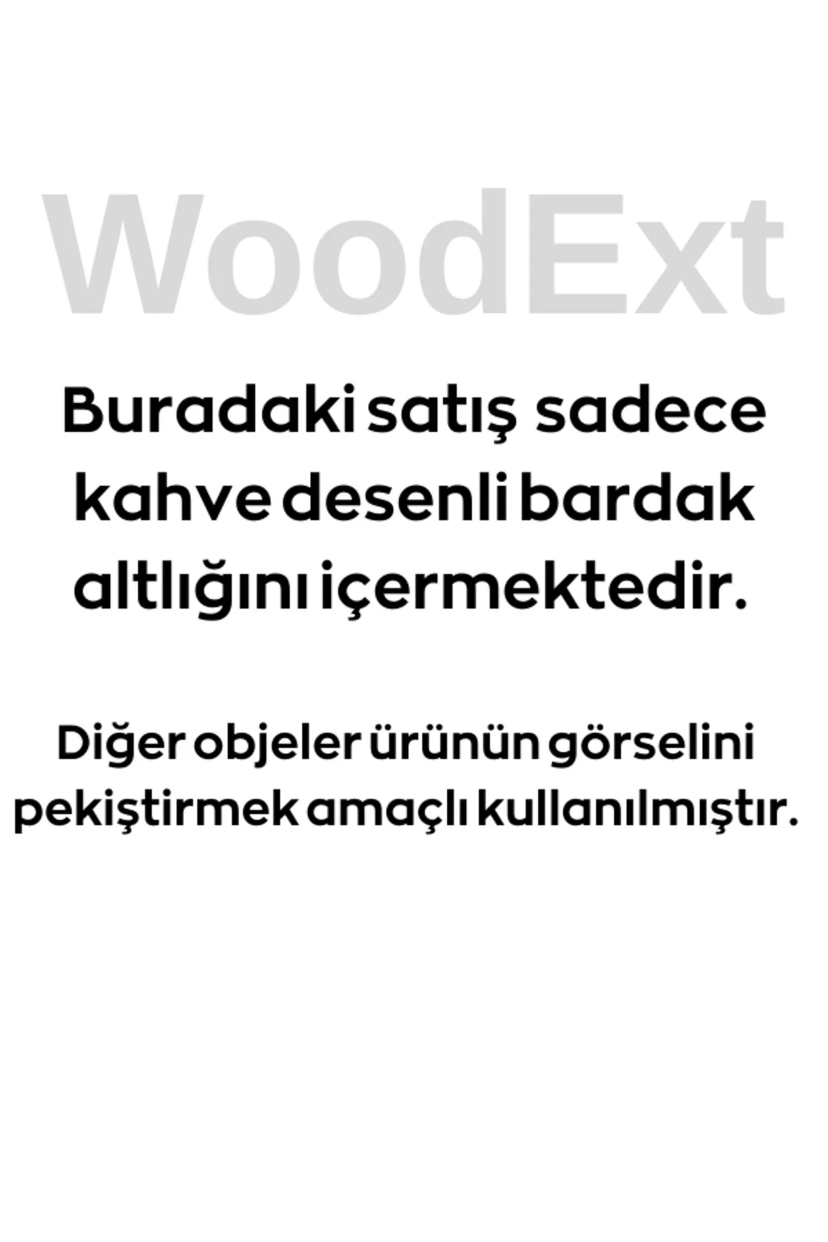 Ahşap Dekoratif Bardak Altlığı. 10 Cm Çapında. 6'lı Takım.