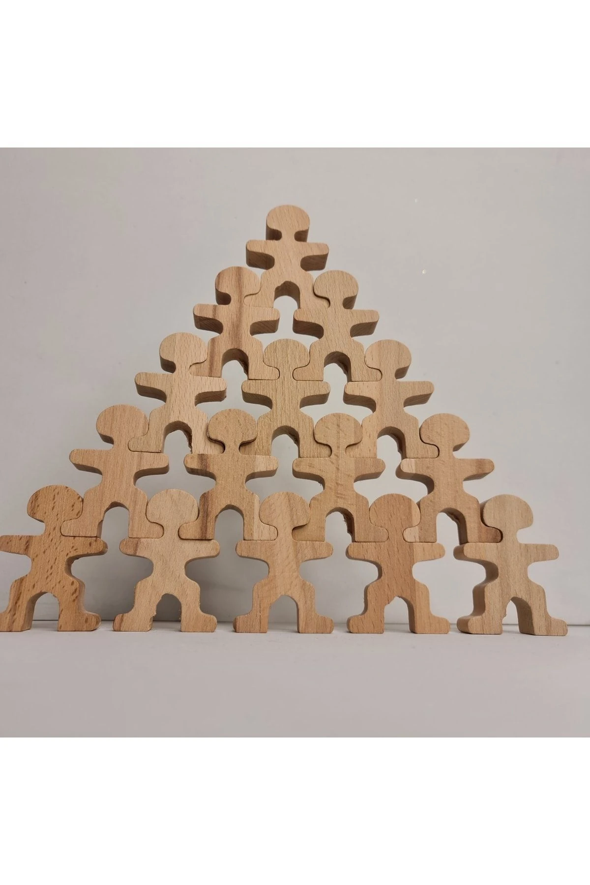 20 Adet Özel Tasarım, Ahşap Denge Adam Oyunu. Kusursuz Denge,