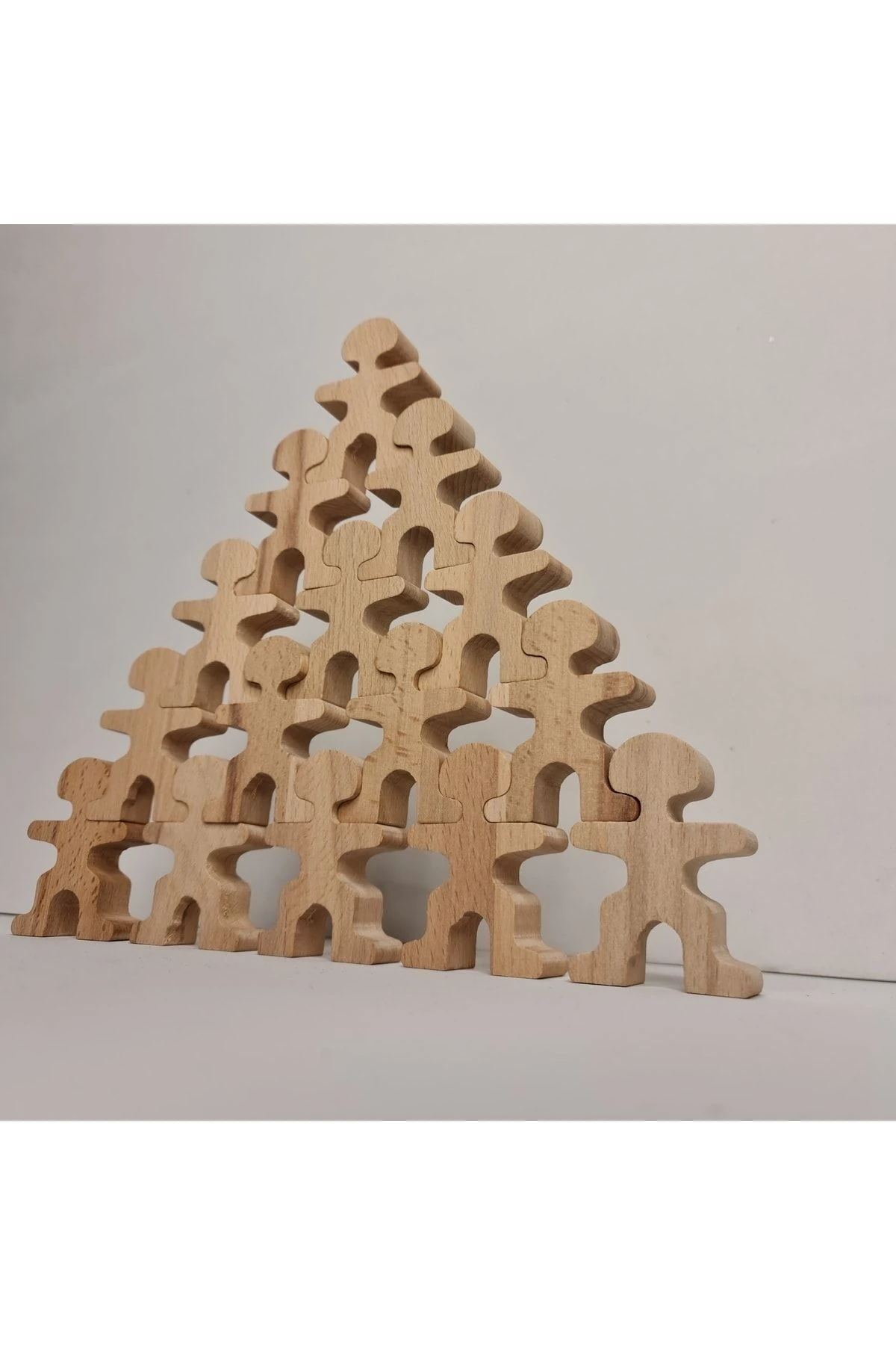 20 Adet Özel Tasarım, Ahşap Denge Adam Oyunu. Kusursuz Denge,