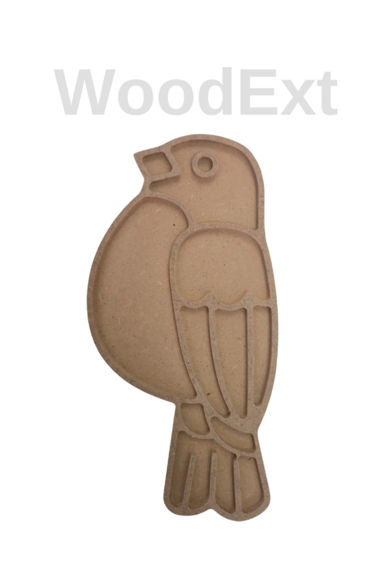 Ahşap Mozaik Baz. Kuş . Mozaik Ahşap Baz. 25 Cm X 12 Cm Derinlik 4 Mm