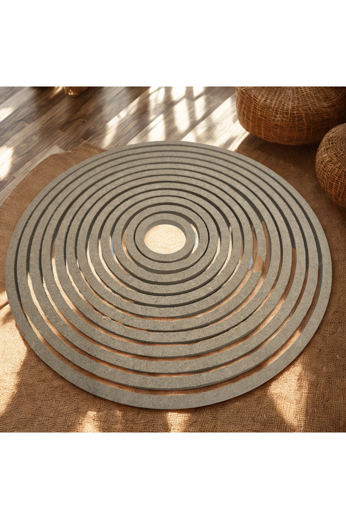 KASNAK. 12'li Ham Mdf, 8mm Kalınlık, 30 Cm. Boyanabilir Vidasız Kasnak, Makrome Halkası.