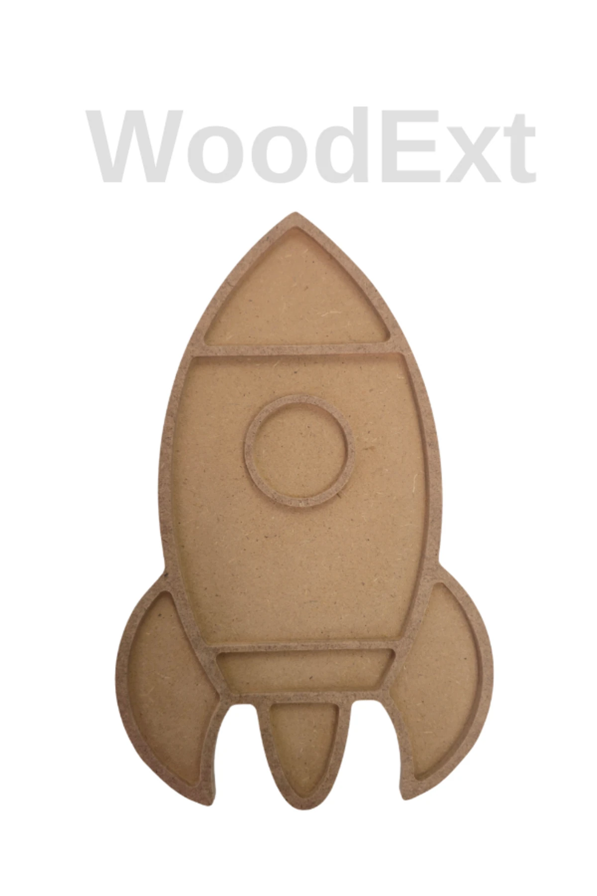 Ahşap Mozaik Baz Mozaik Çalışması Için Roket Ahşap Baz. 16 Cm X 12 Cm Derinlik 4 Mm