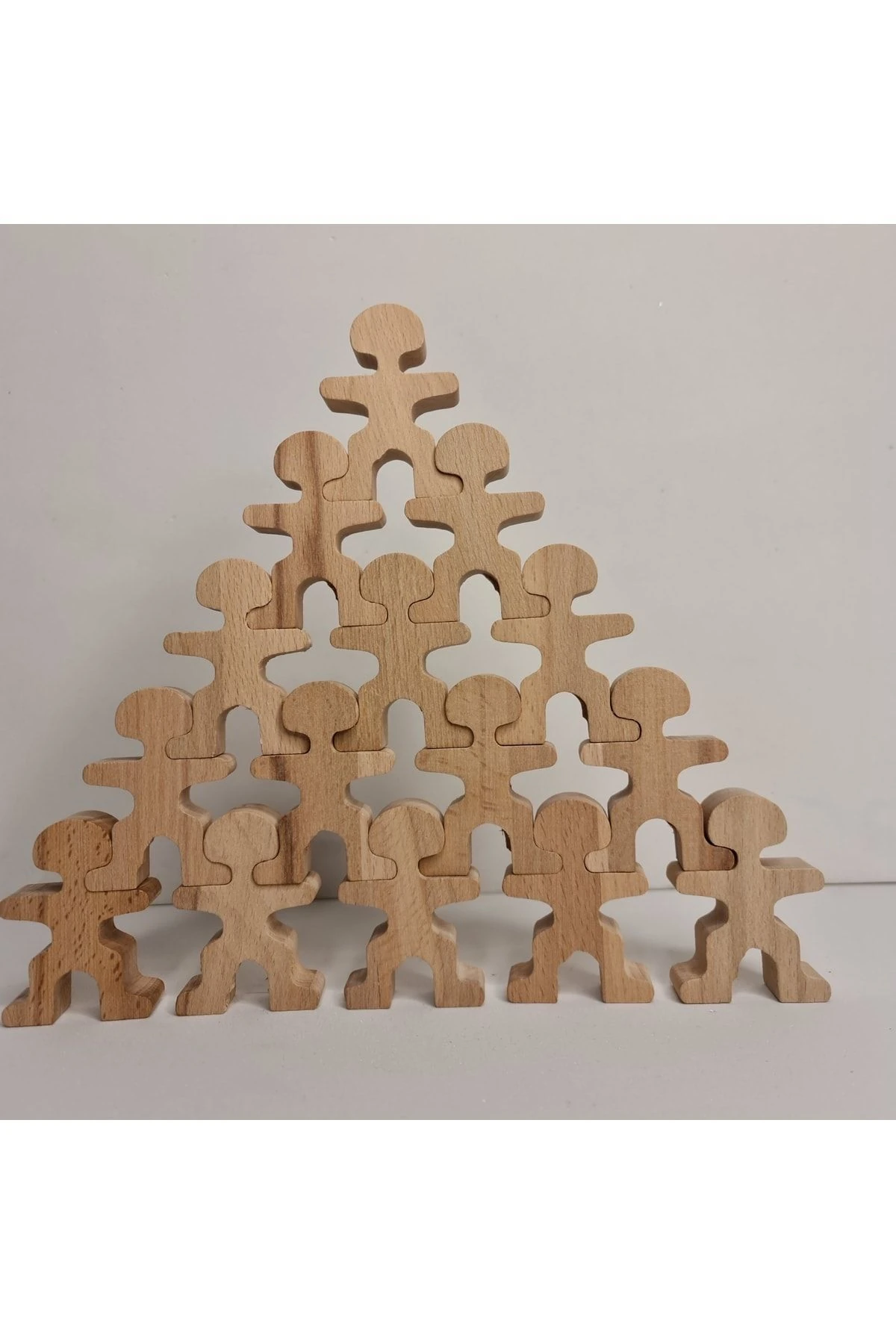 20 Adet Özel Tasarım, Ahşap Denge Adam Oyunu. Kusursuz Denge,