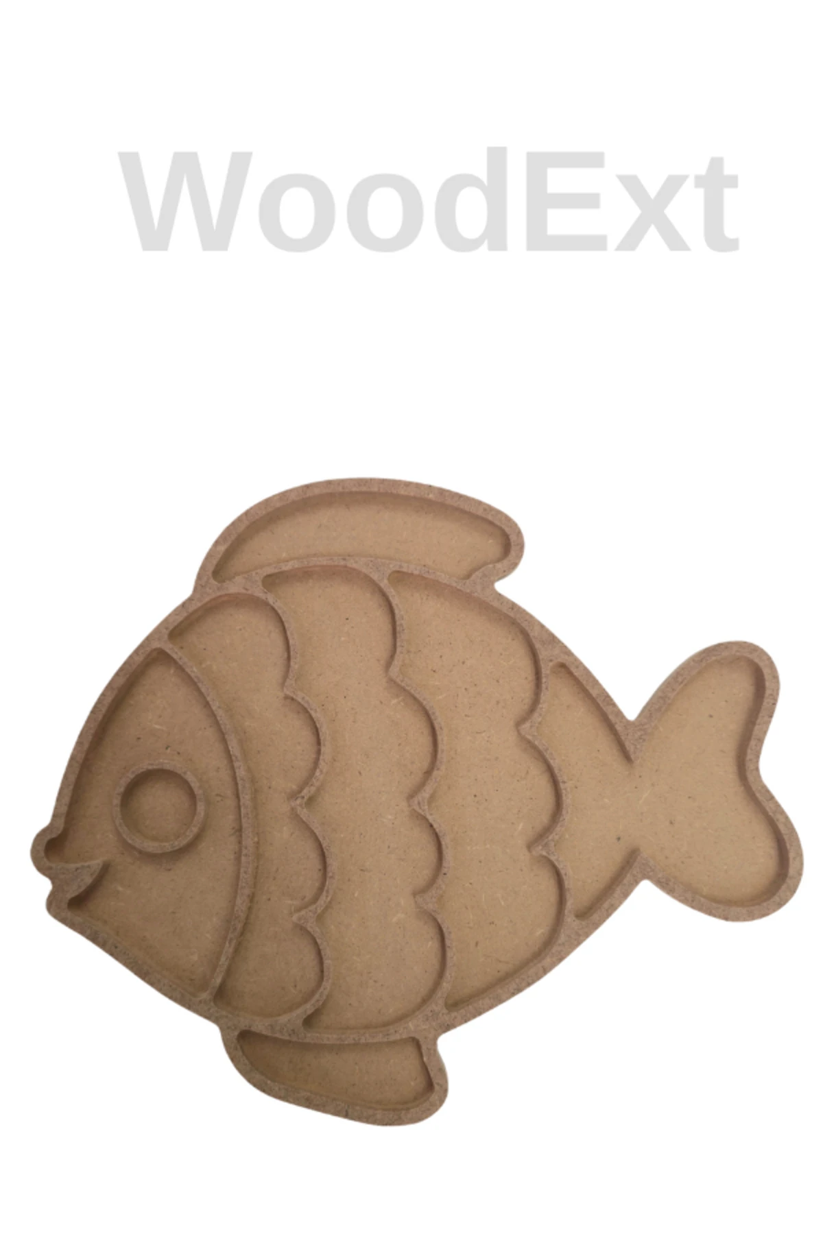 Ahşap Mozaik Baz. Balık. Mozaik Ahşap Baz. 20 Cm X 25 Cm Derinlik 4 Mm