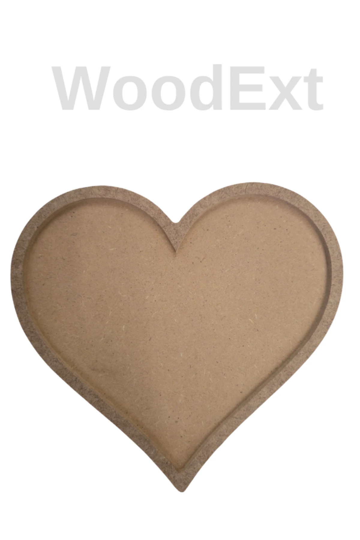 Ahşap Mozaik Baz. Kalp. Mozaik Ahşap Baz. 19cm X 20 Cm Derinlik 4 Mm