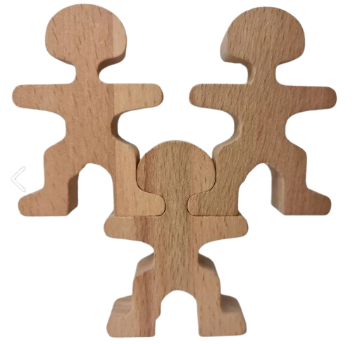 Woodext 20 Adet Özel Tasarım, Ahşap Denge Adam Oyunu. Kusursuz Denge