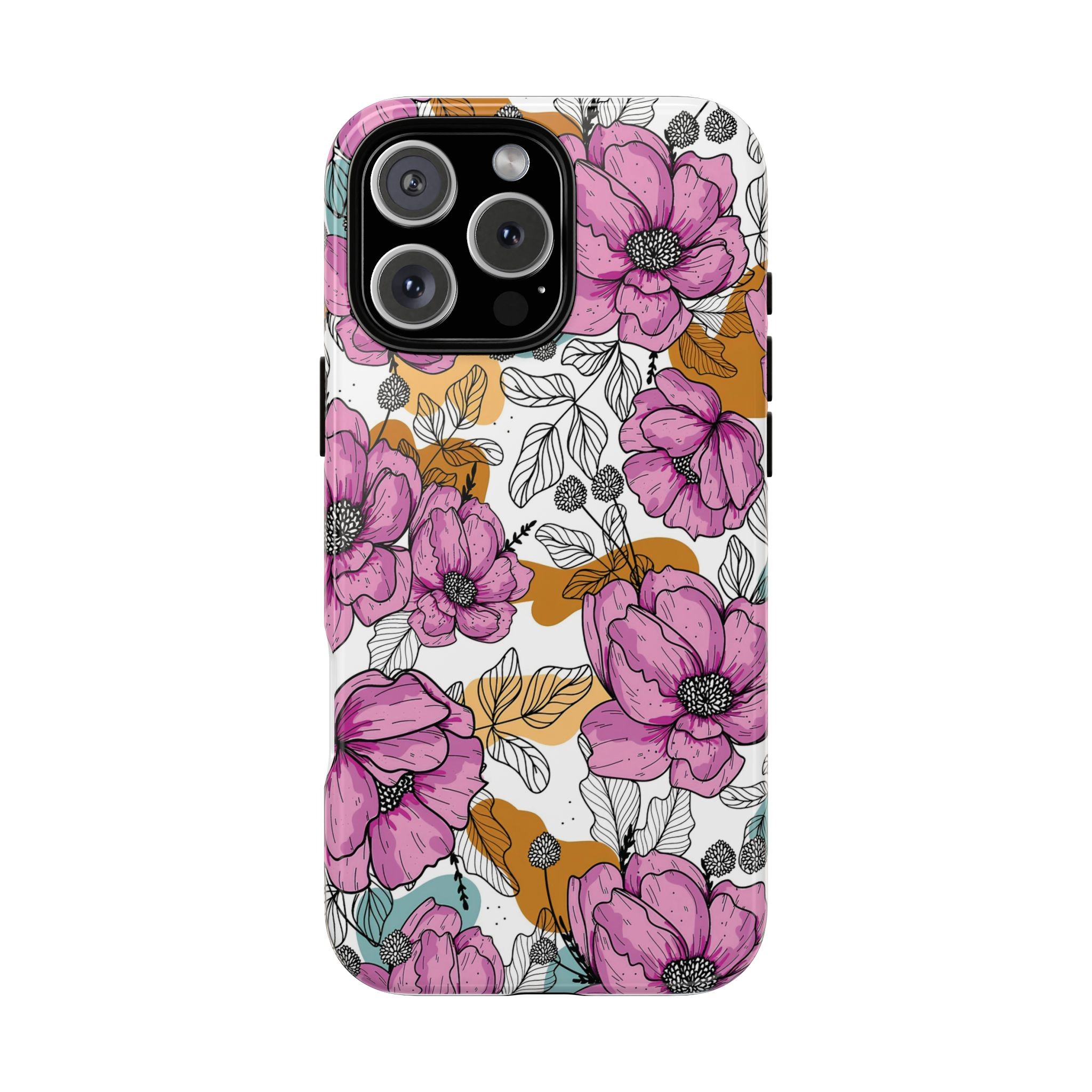 Purple Flowers Özel Tasarım Premium Kalite Telefon Kılıfı