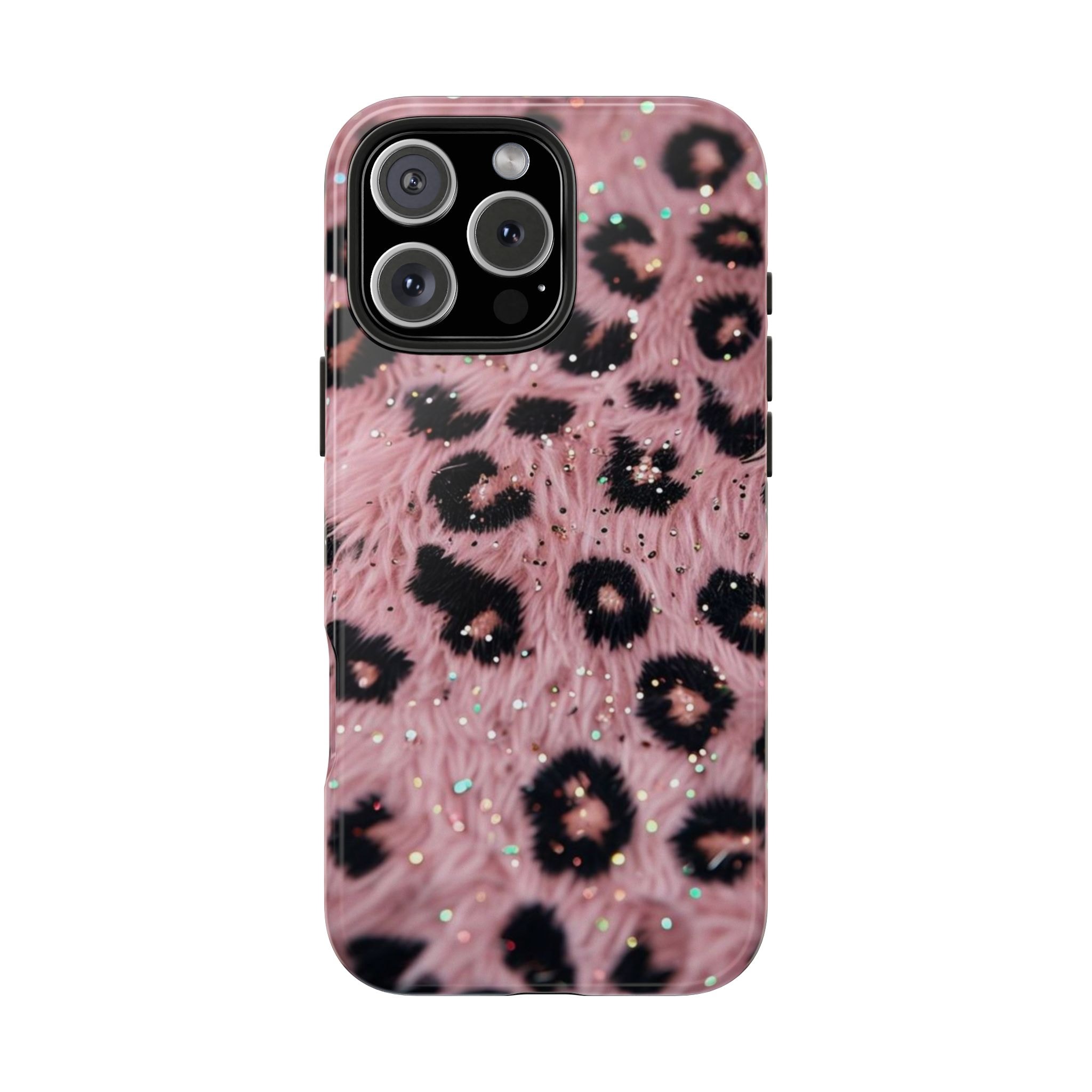 Pink Feathers Leopar Özel Tasarım Premium Kalite Telefon Kılıfı