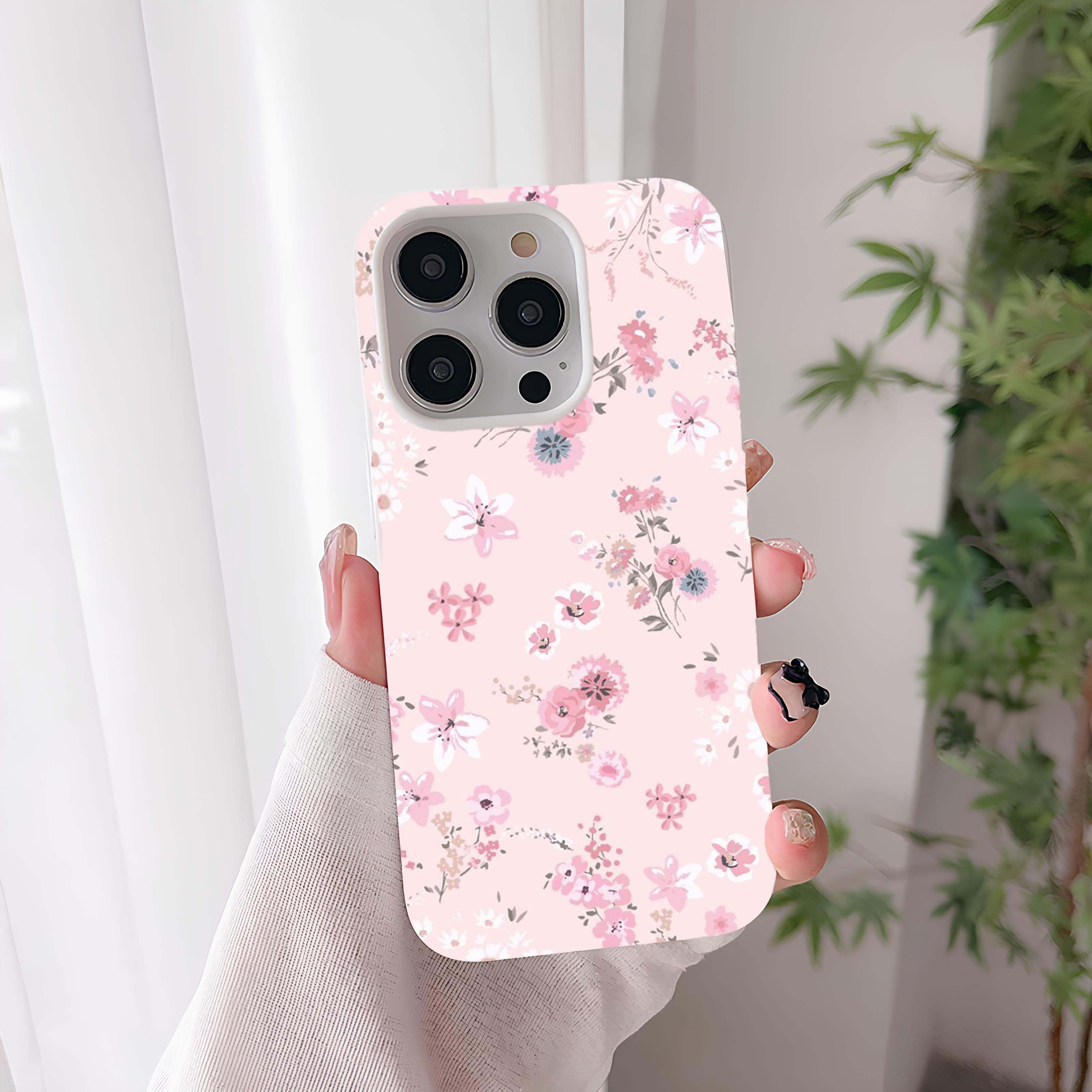 Pink Flowers Özel Tasarım Premium Kalite Telefon Kılıfı