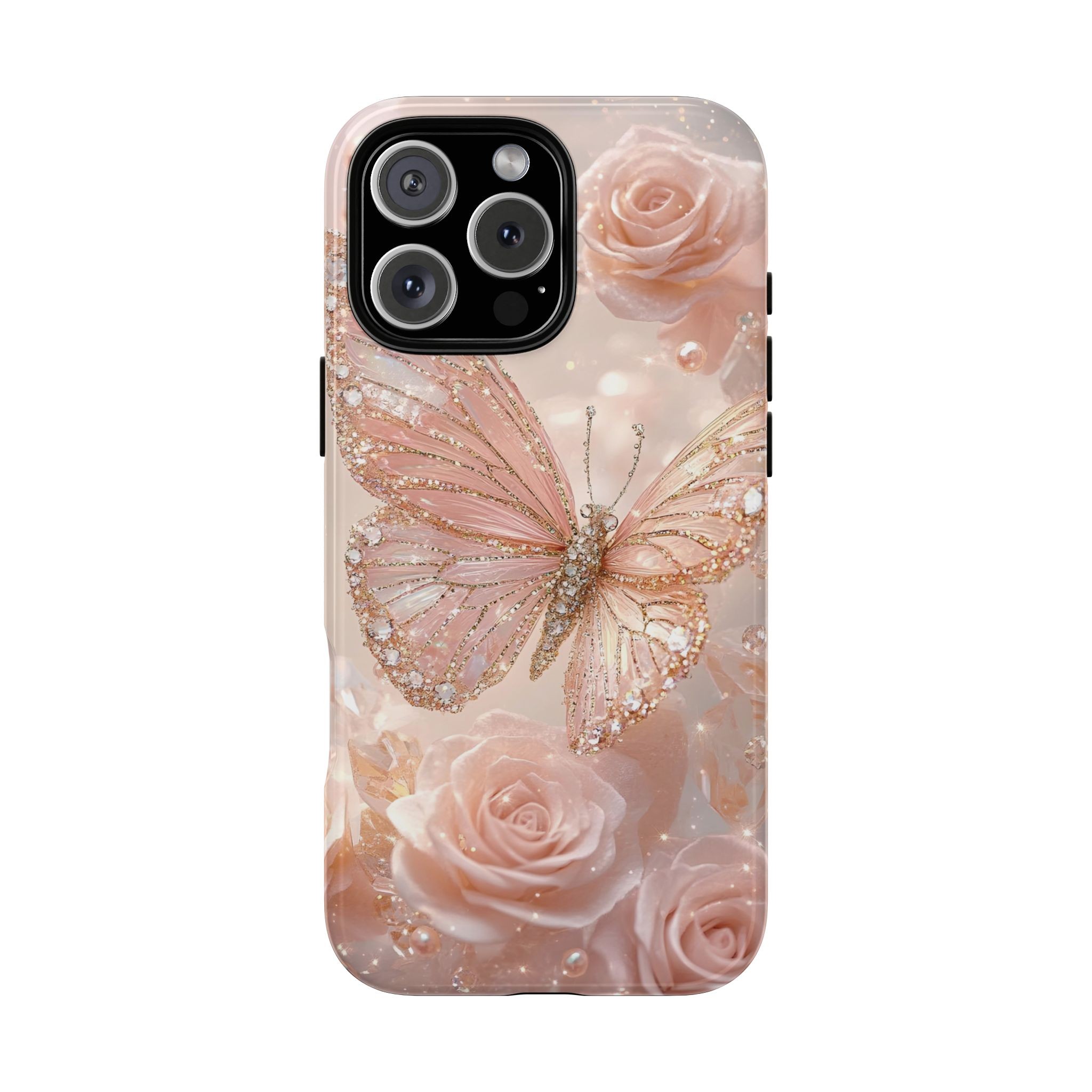 Rose Butterfly Özel Tasarım Premium Kalite Telefon Kılıfı