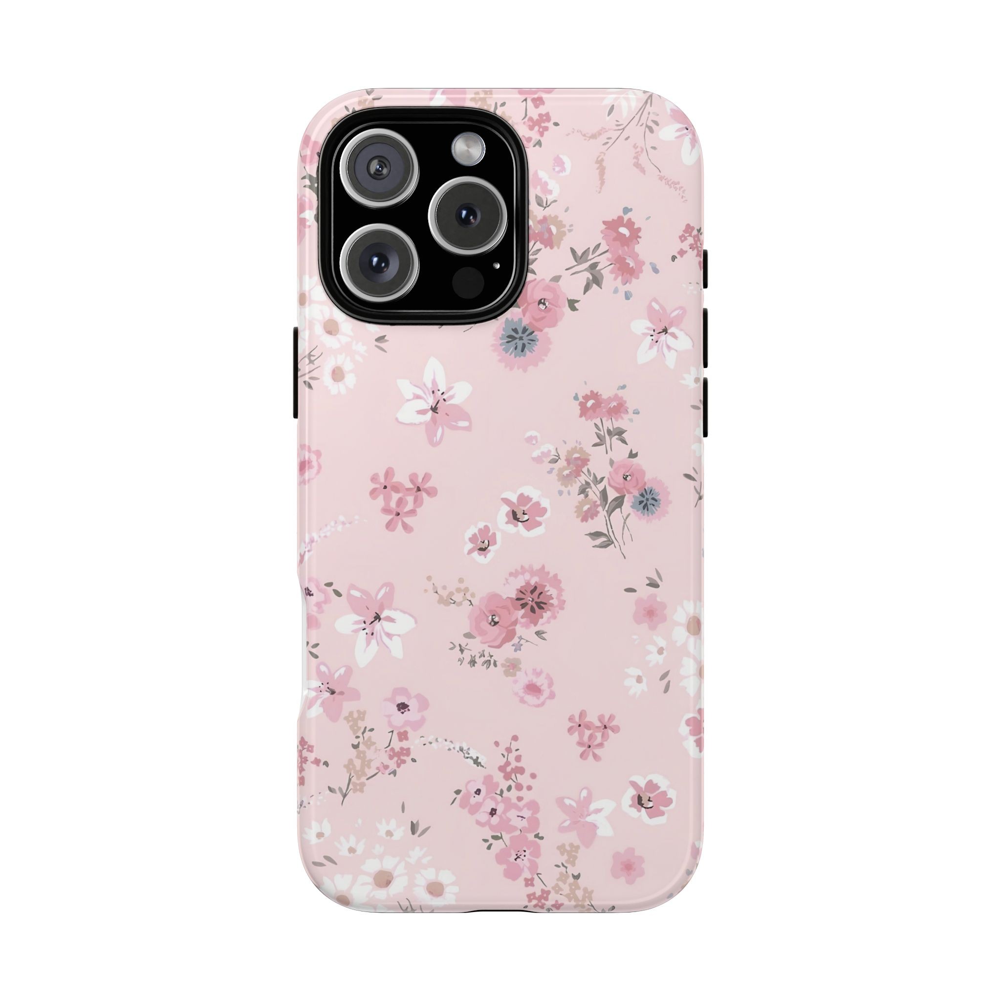 Pink Flowers Özel Tasarım Premium Kalite Telefon Kılıfı