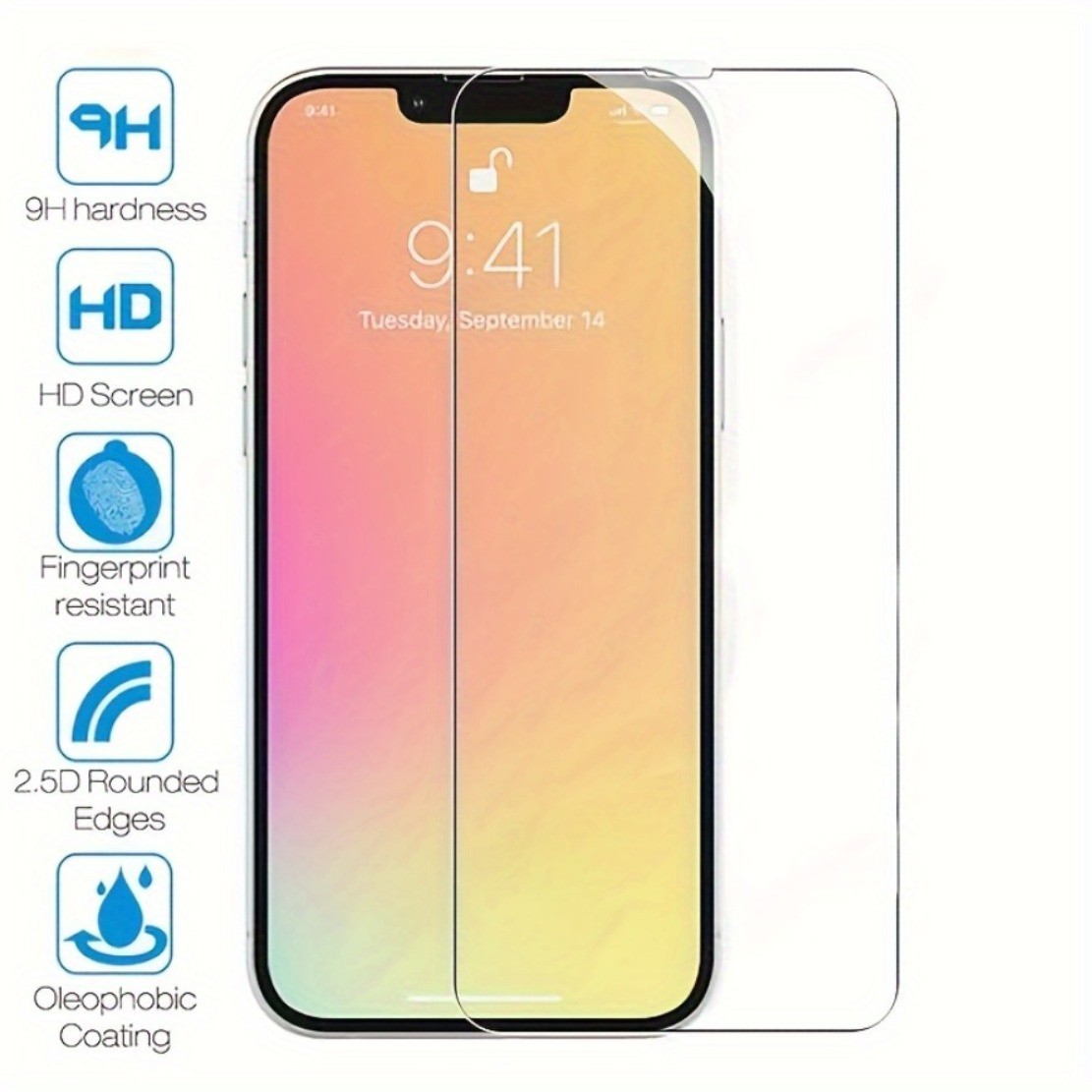 iPhone 12 Mini ile Uyumlu Anti-Statik Ekran Koruyucu Kırılmaz Cam