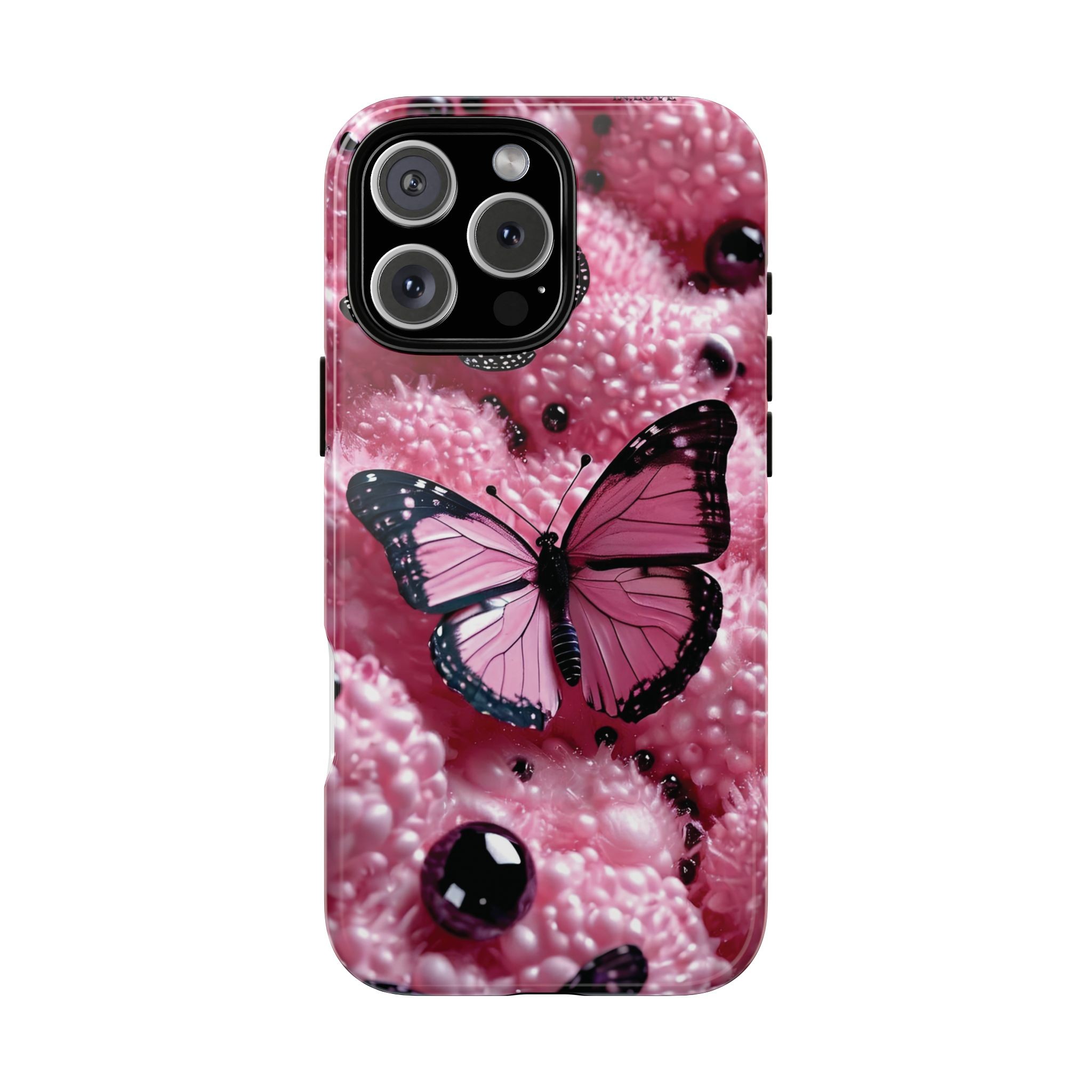 Pink Butterfly Özel Tasarım Premium Kalite Telefon Kılıfı