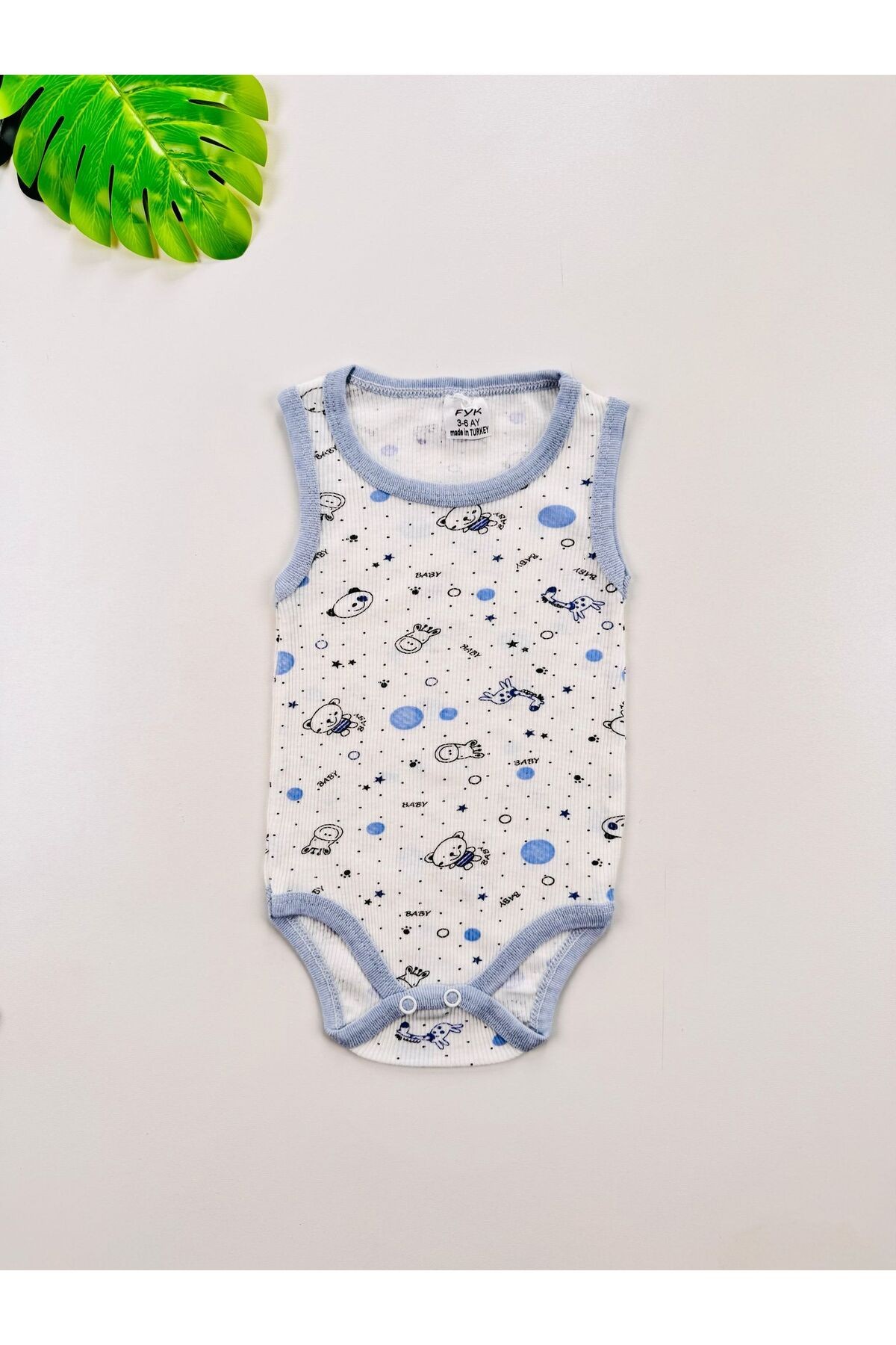 4'lü Ekonomik Esnek Erkek Bebek Atlet Body