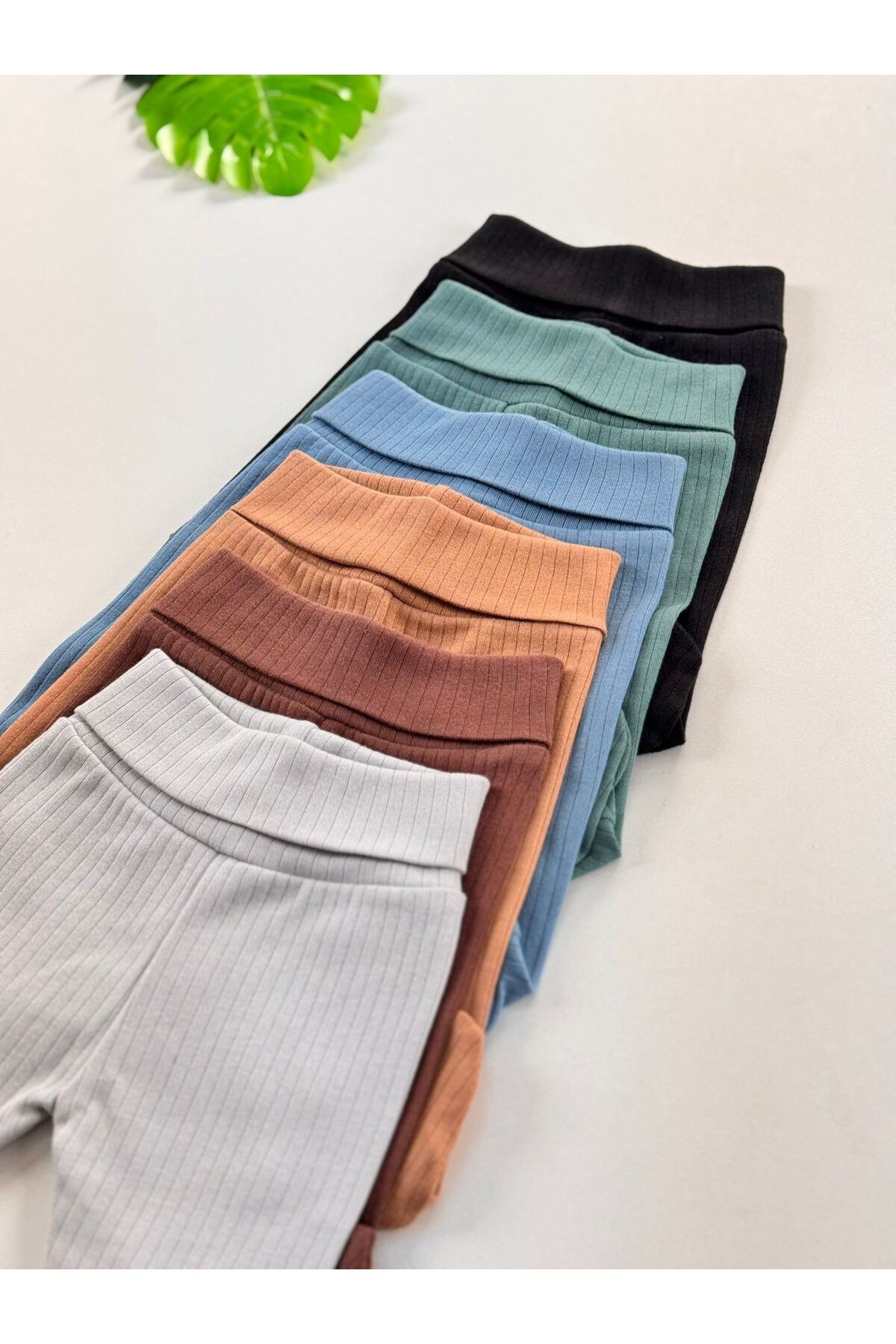 6'lı %100 Pamuklu Raporlu Unisex Basic Patikli Bebek Pantolon