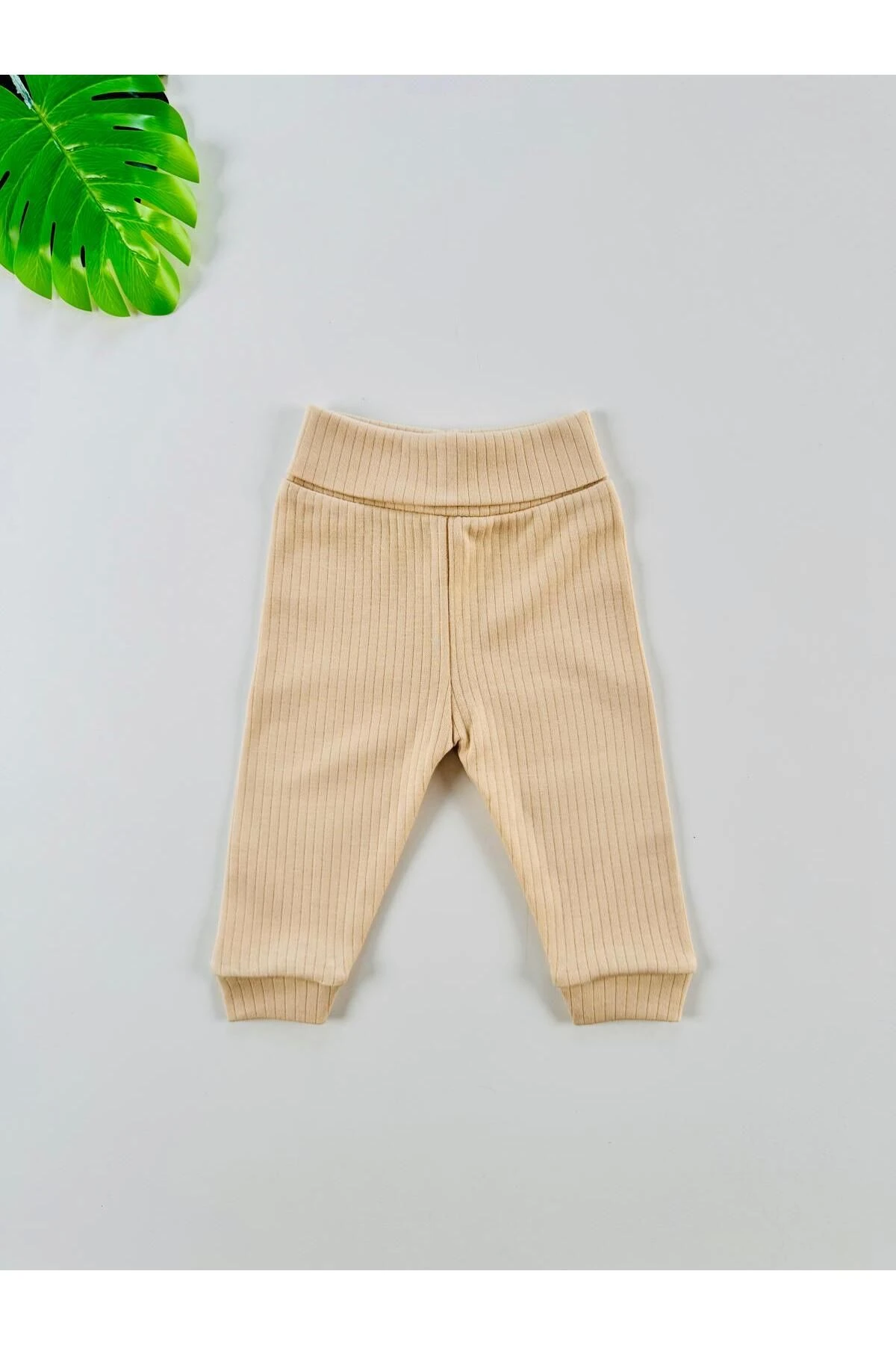 3'lü %100 Pamuklu Unisex Raporlu Basic Bebek Pantolon