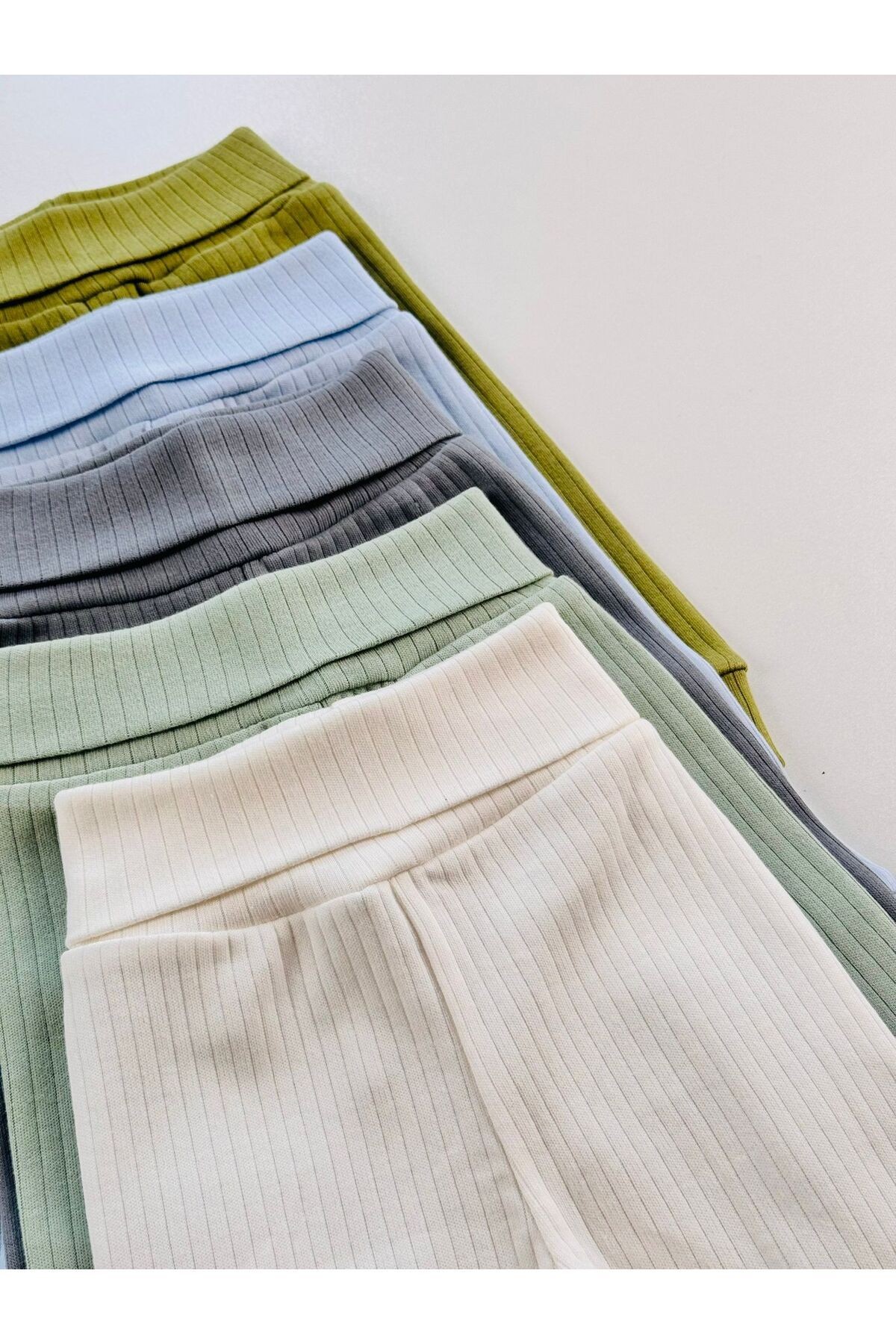 5'li %100 Pamuklu Raporlu Unisex Basic Bebek Pantolon