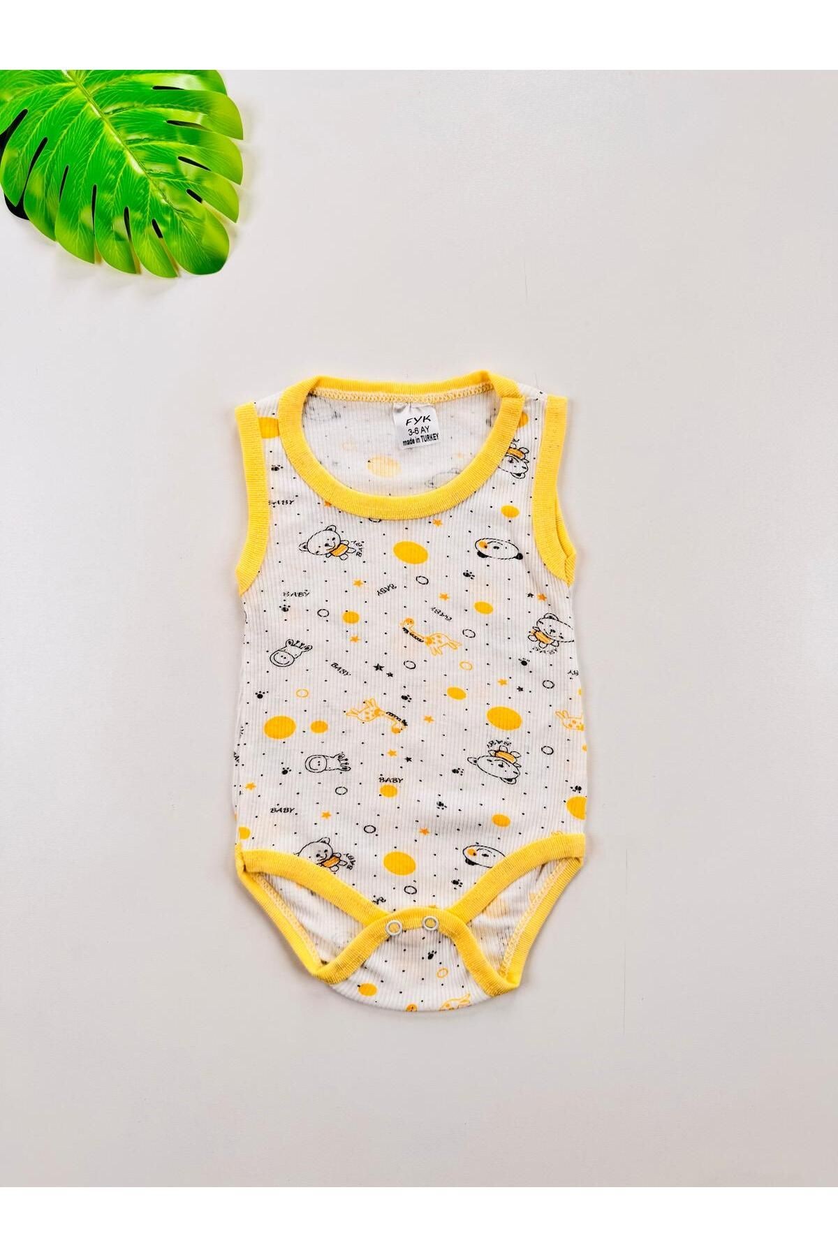 4'lü Ekonomik Esnek Kız Bebek Atlet Body