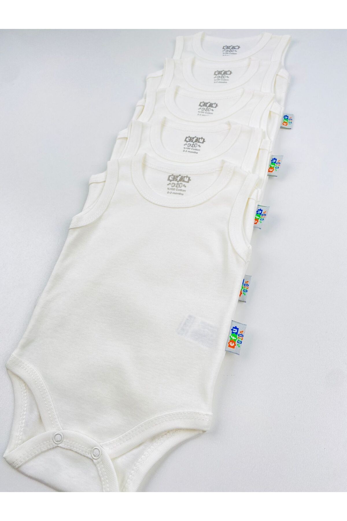 5'li %100 Pamuklu Unisex Bebek Body