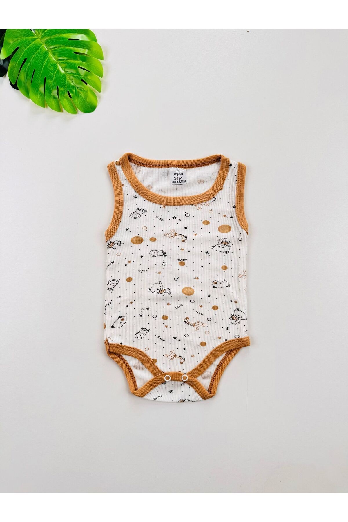 4'lü Ekonomik Esnek Erkek Bebek Atlet Body