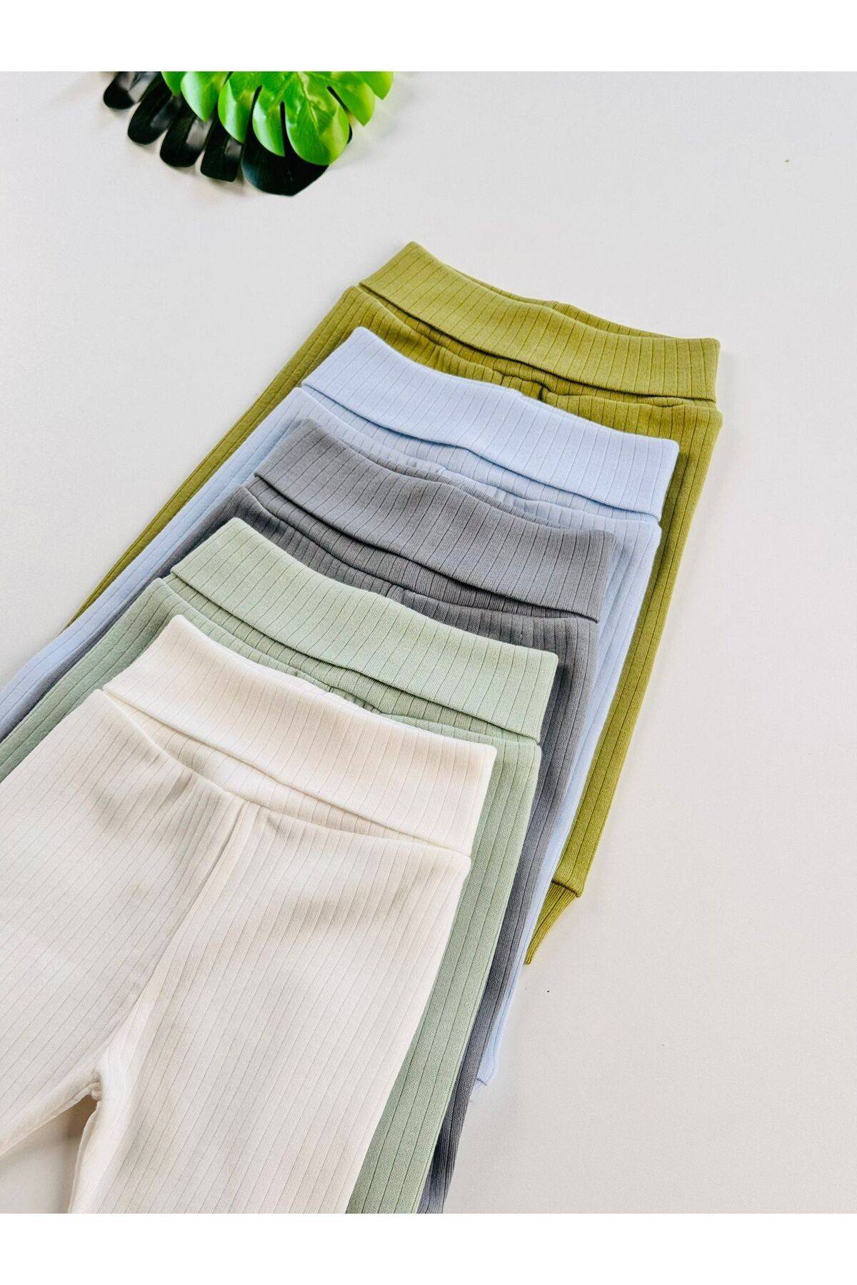 5'li %100 Pamuklu Raporlu Unisex Basic Bebek Pantolon