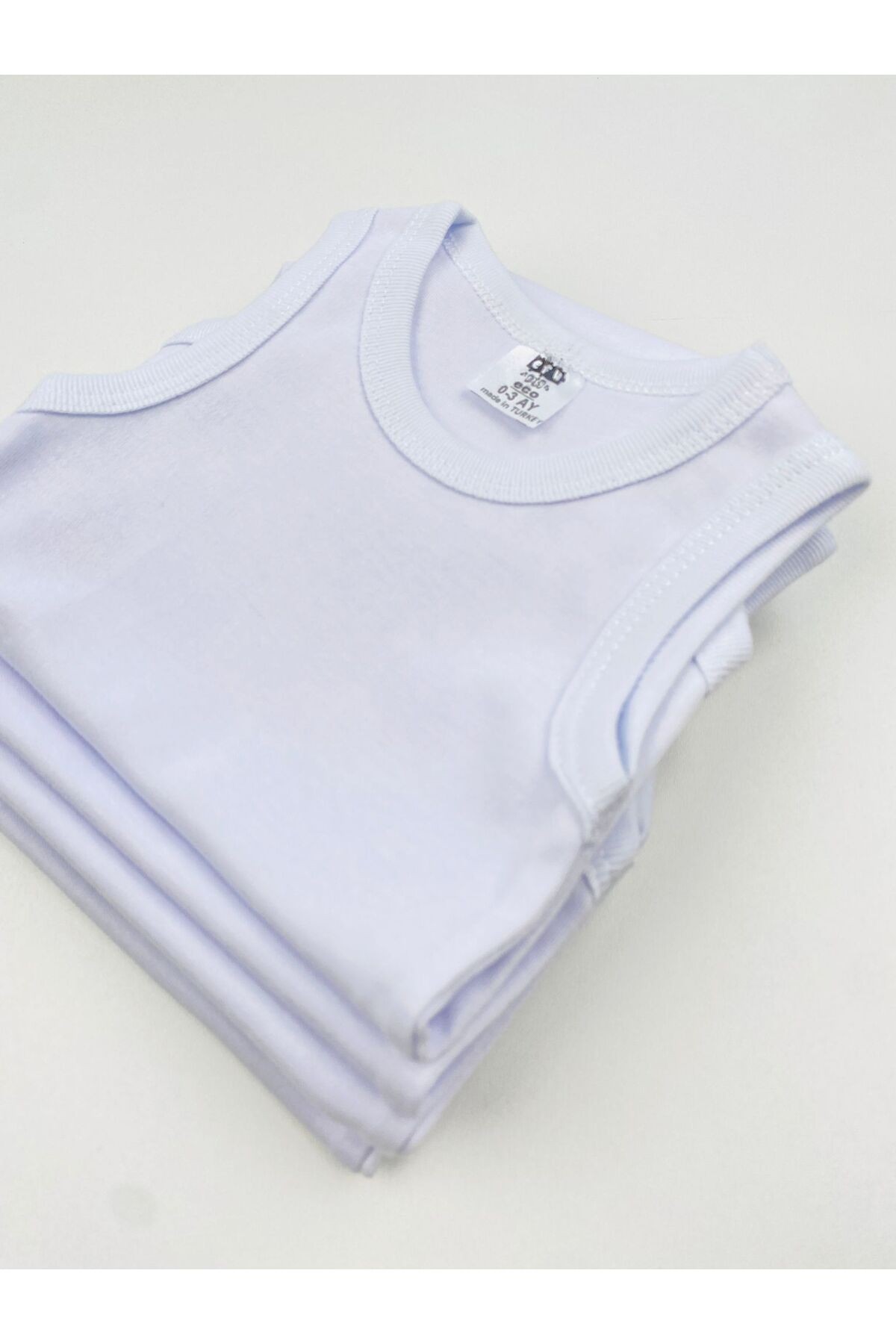 5'li Askılı Unisex Pamuklu Penye Atlet Body Beyaz