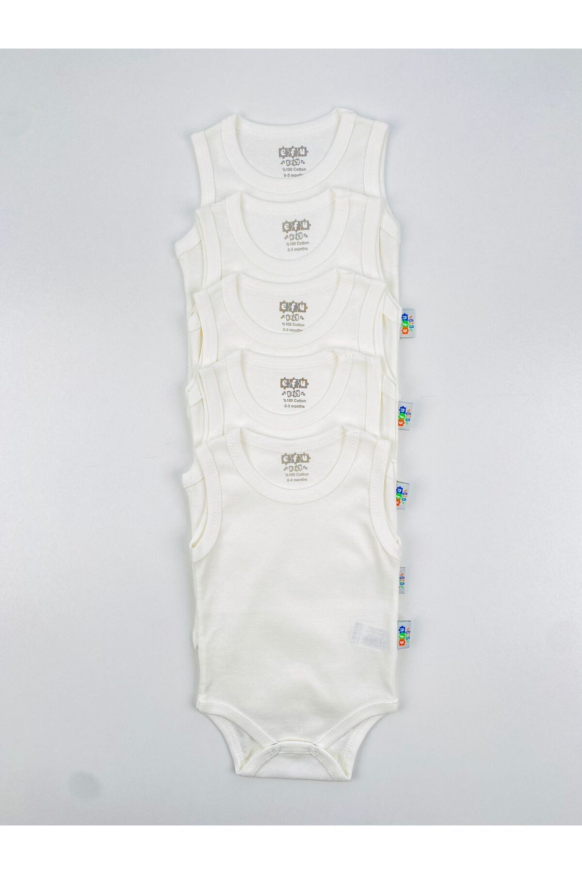 5'li %100 Pamuklu Unisex Bebek Body