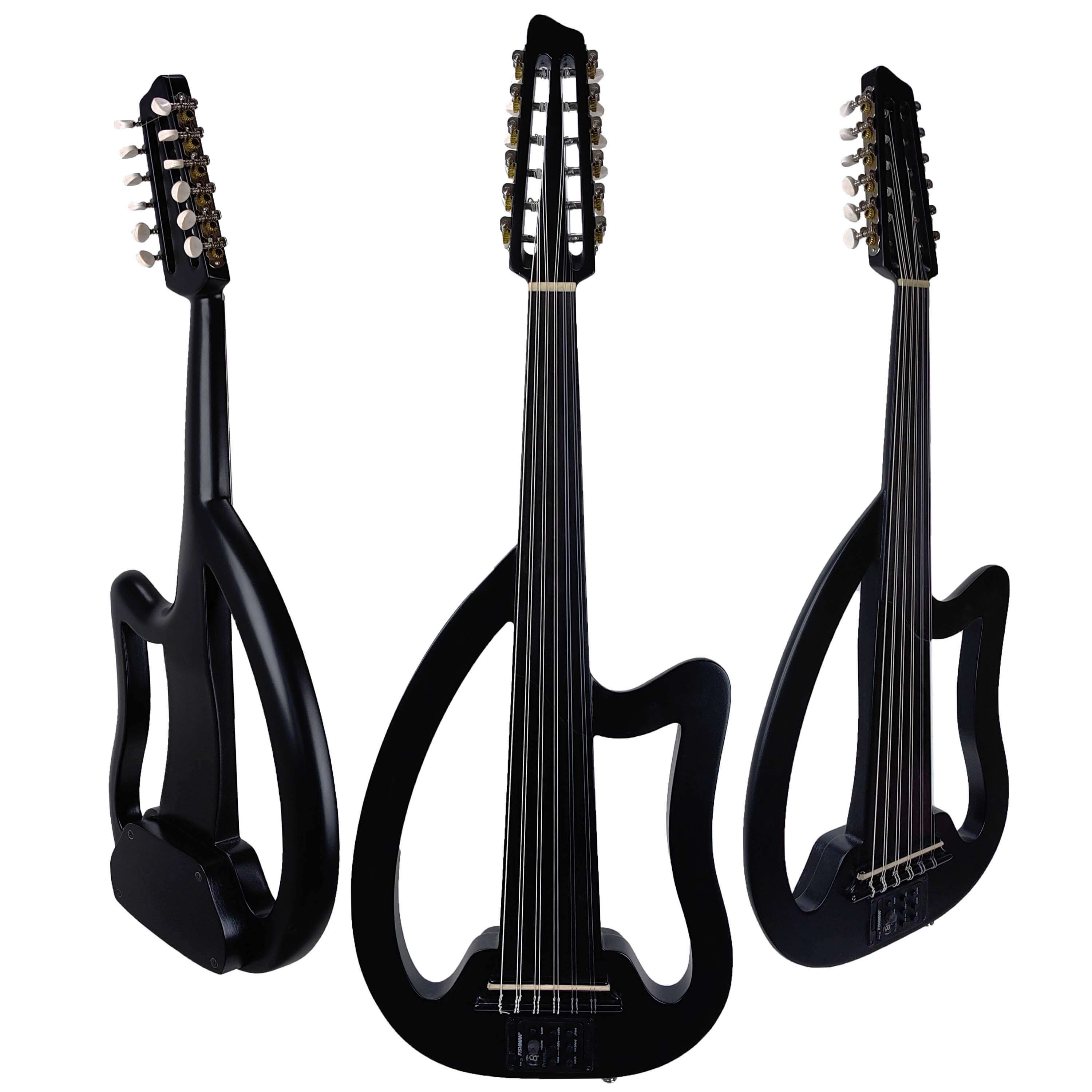 Arabic Electric Oud (Silent Oud) Ergonomic Black Pearl ELC16A