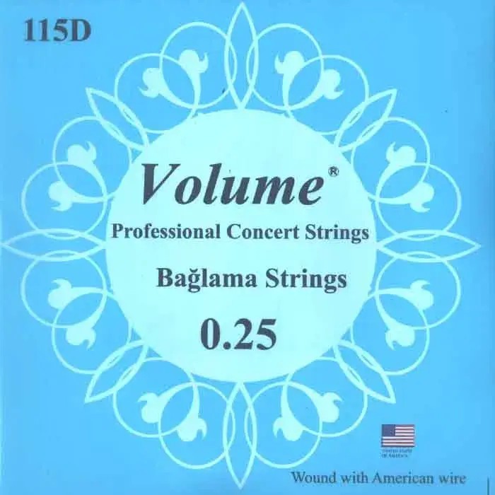 Divan Saz Baglama Strings 0.25 VOL115D