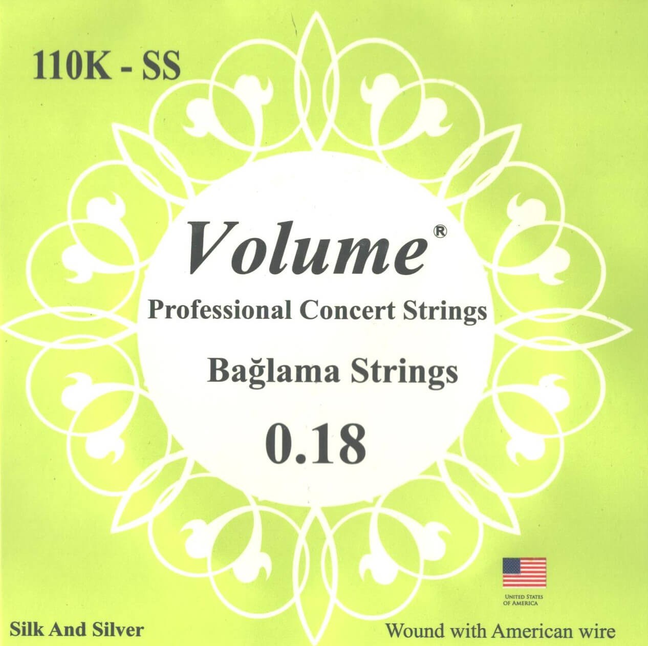 Saz Bağlama Strings 0.18 Professional  VOL110K-SS