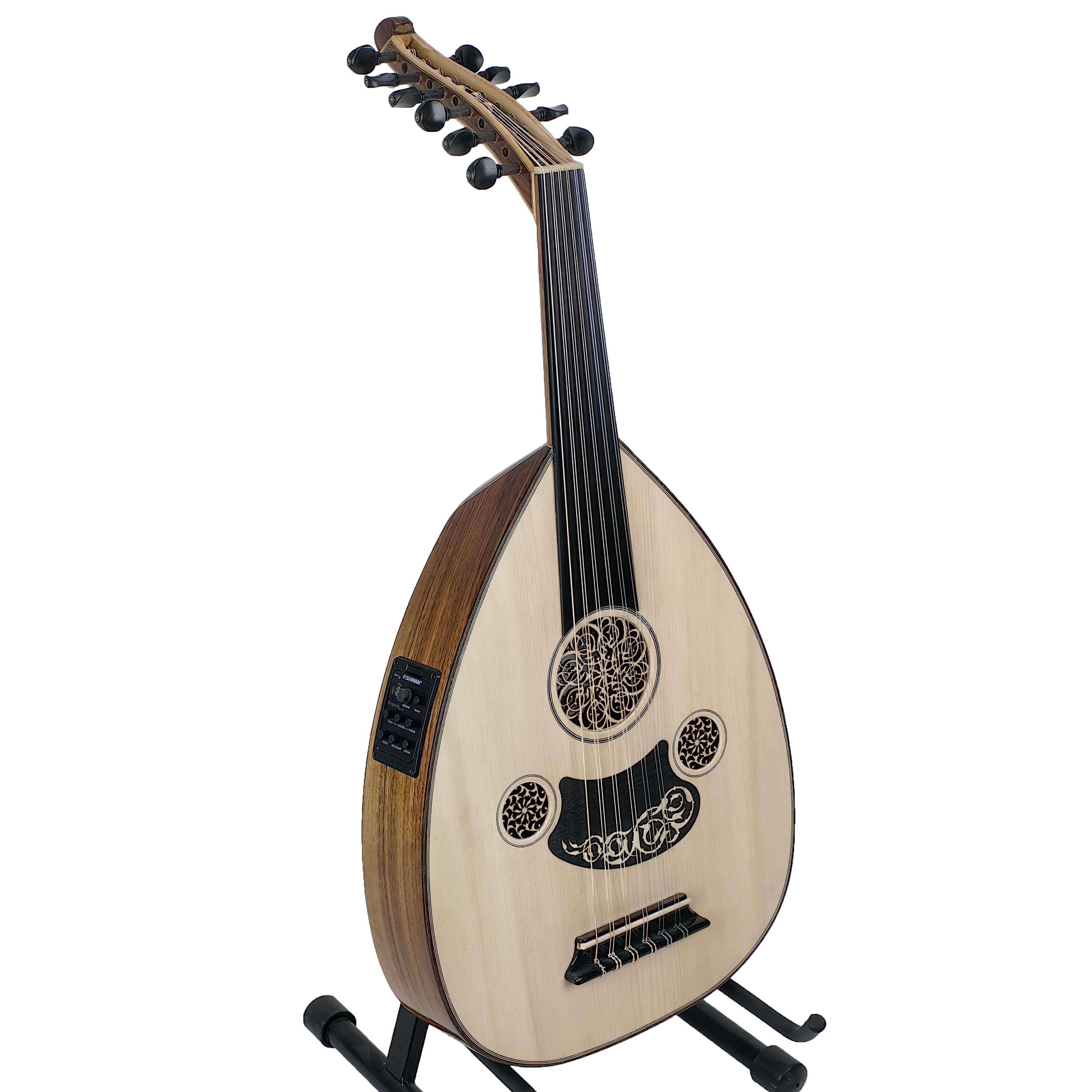 Turkish Electric Acoustic Oud Walnut High Quality ELC02TW 