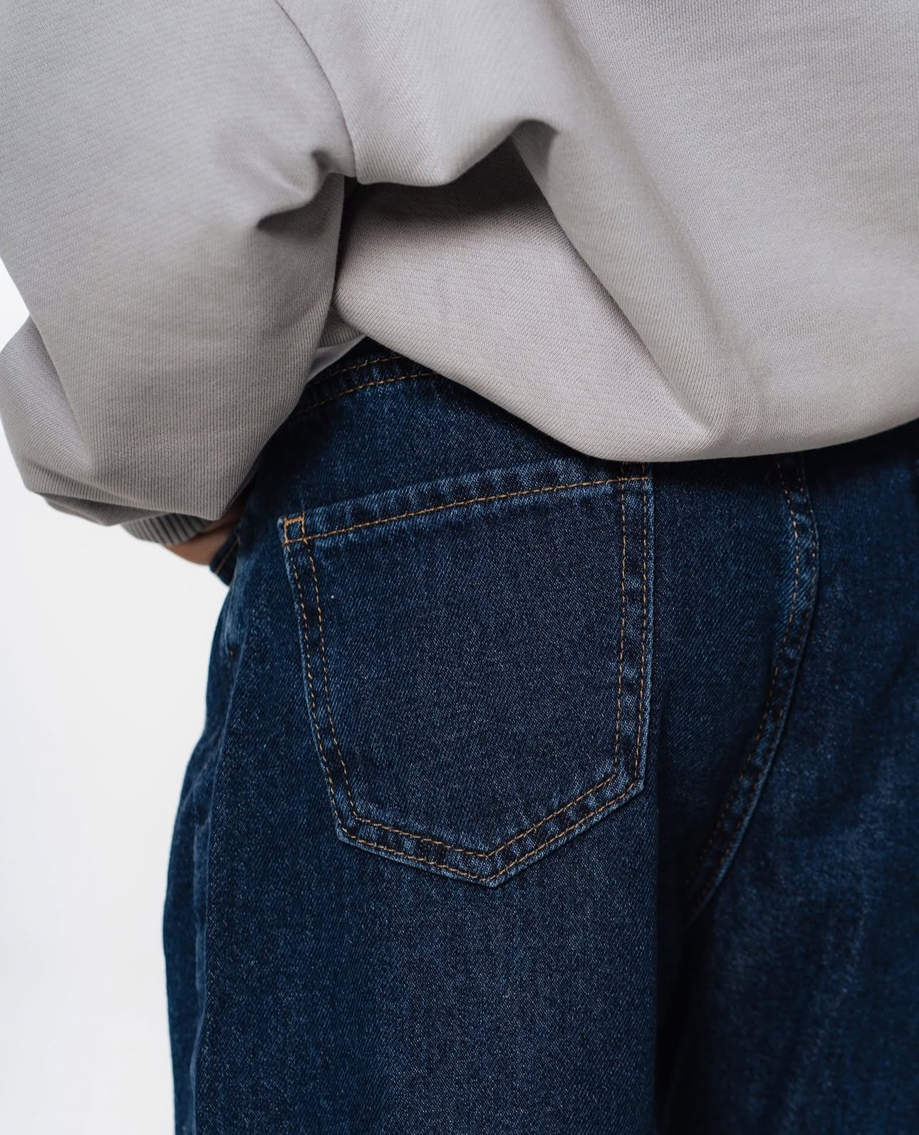 SeoulFit Rahat Çocuk Denim Pantolon – Koyu Mavi, 3-8 Yaş