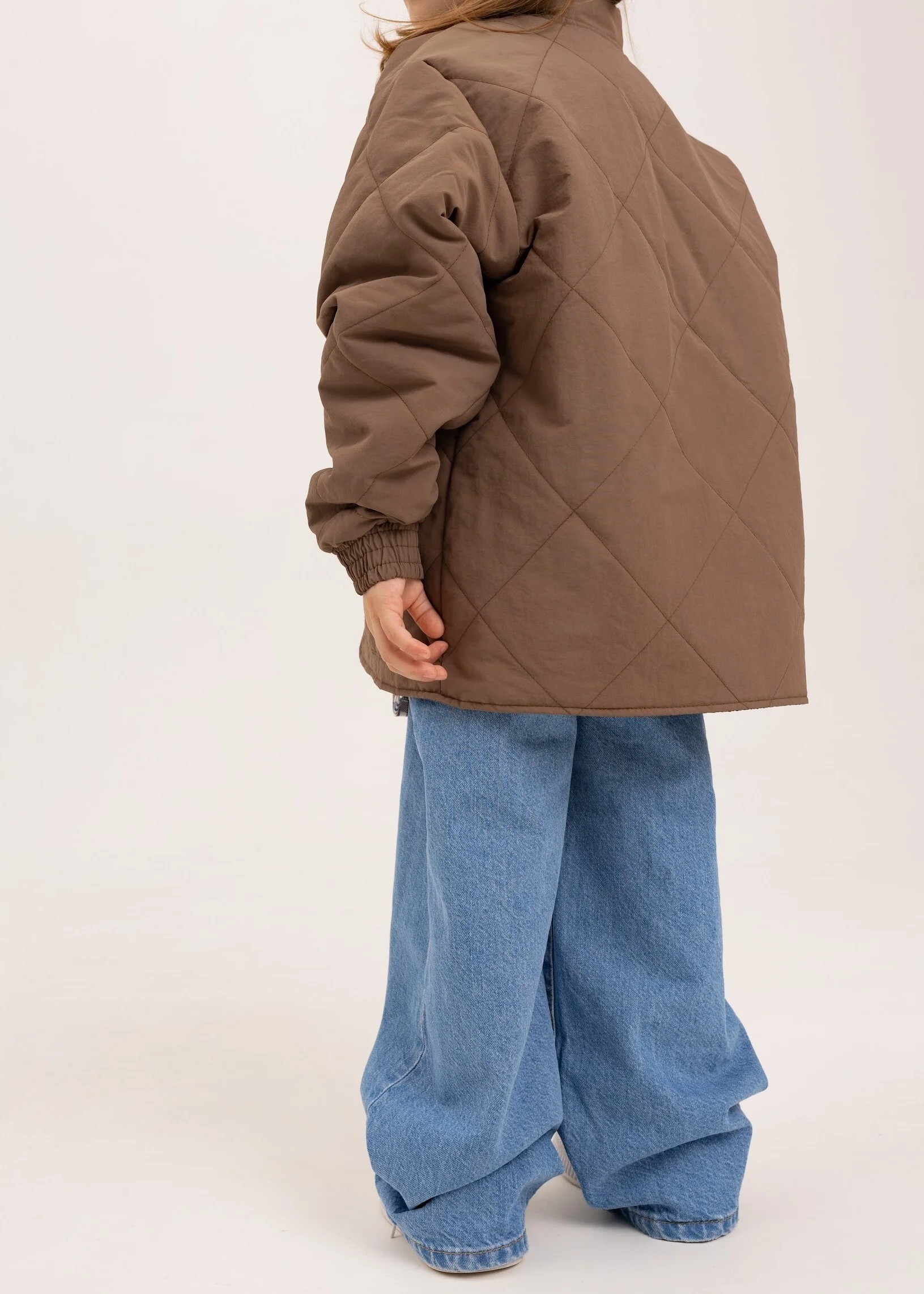 Çocuk Mavi Denim Wide Leg Pantolon (5–10 Yaş)