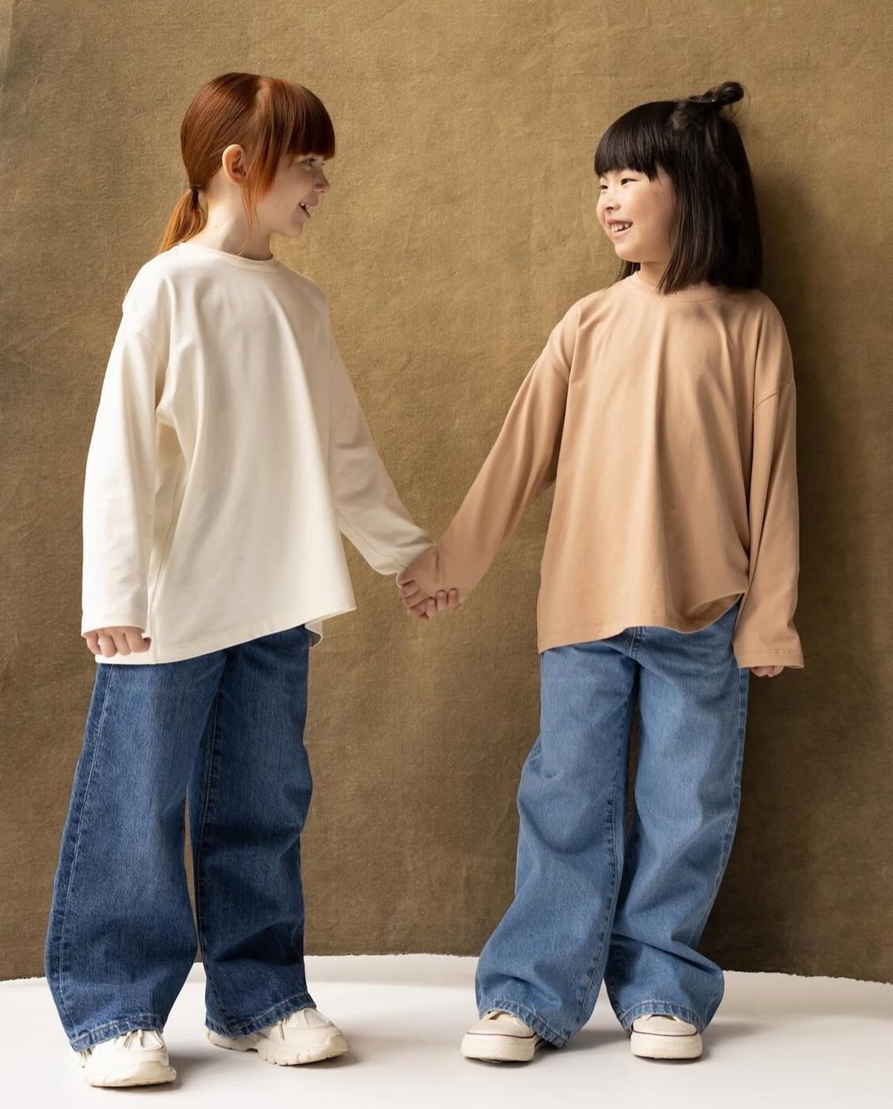 Çocuk Mavi Denim Wide Leg Pantolon (5–10 Yaş)