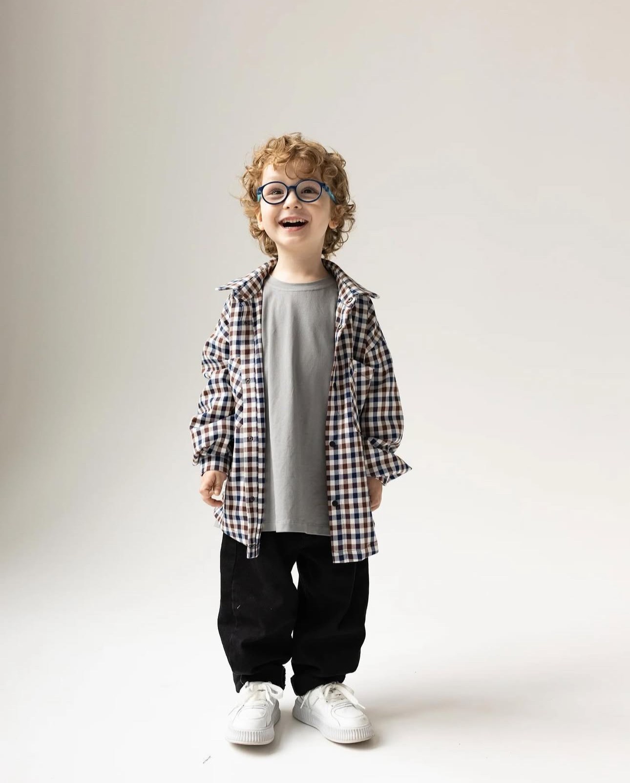 Rahat Geniş Kesim Oversize Çocuk Kot – Kore Stili Lastikli Bel 1-7 Yaş