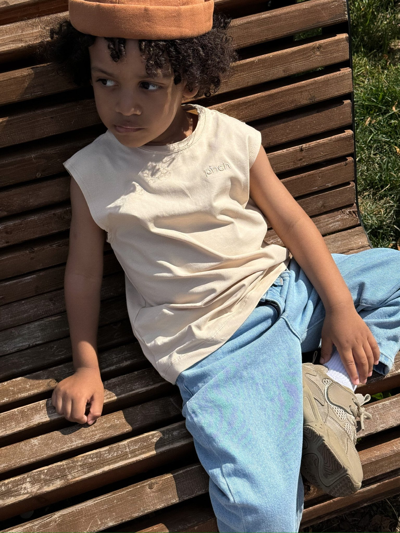 Unisex Çocuk Oversize Kore Tarzı Jean Pantolon (1-7 Yaş)
