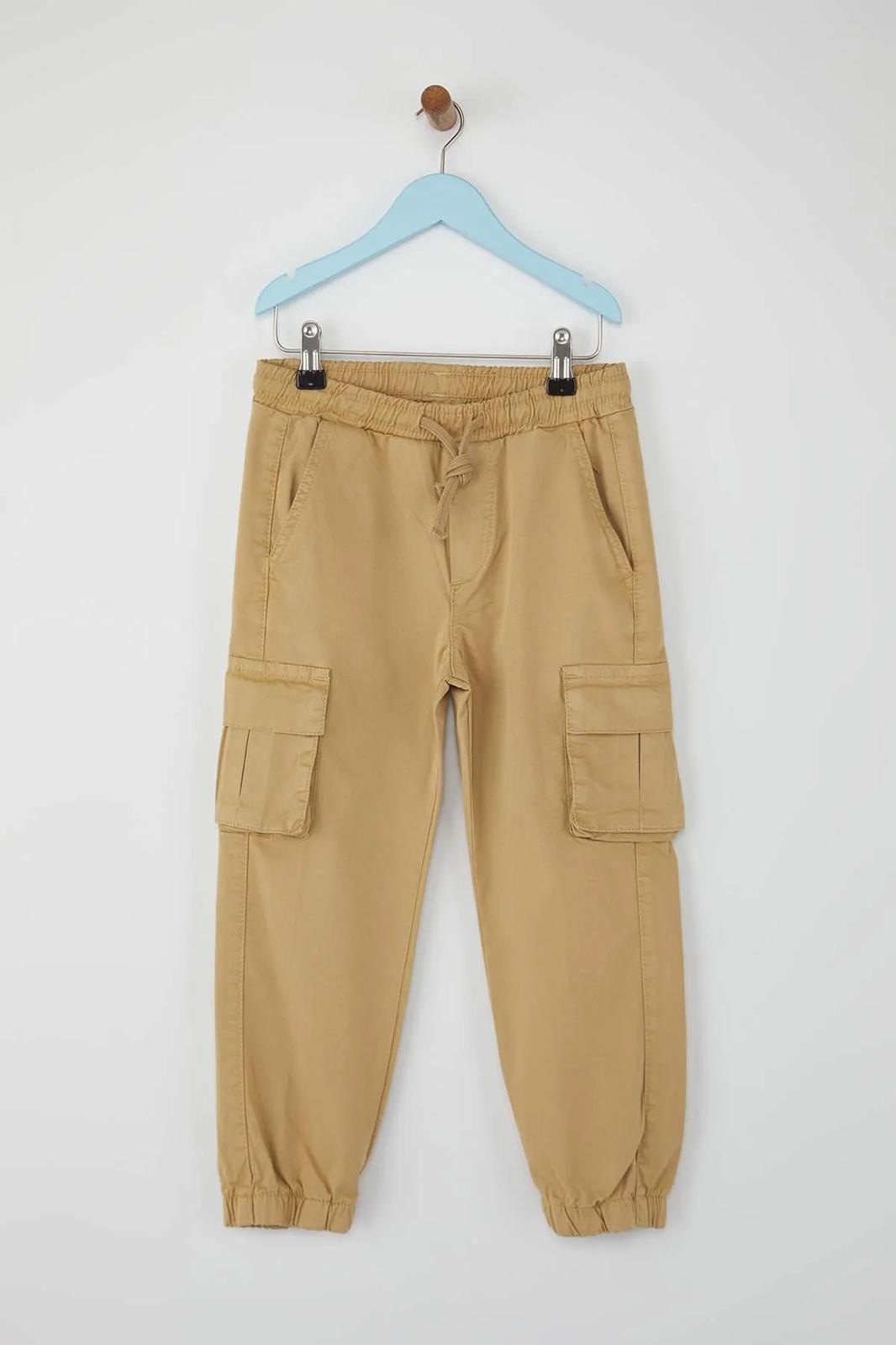  Erkek Çocuk Jogger Kargo Pantolon 3-8 Yaş