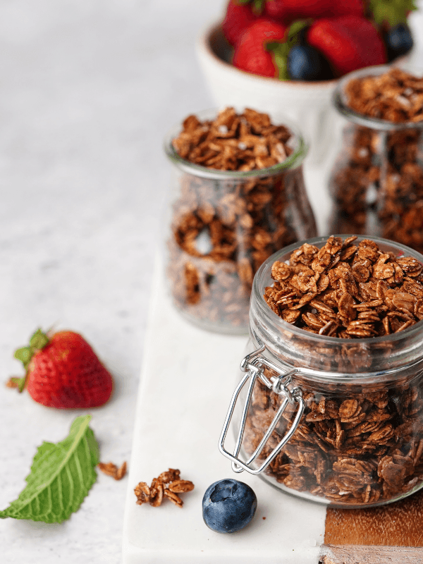 Whey Proteinli Kakao Fındık Granola 350 g.