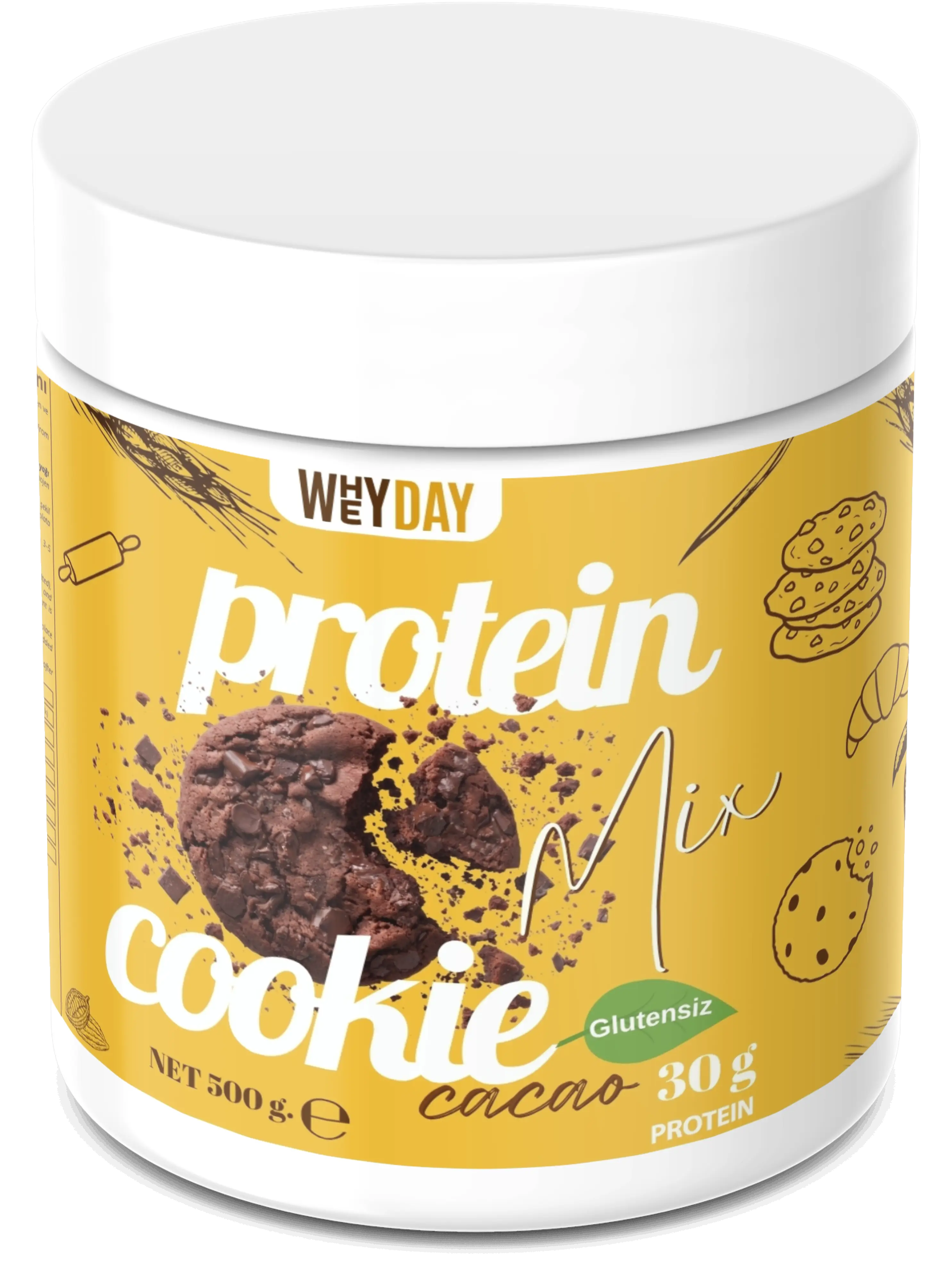 Yüksek Proteinli Kurabiye Karışımı 500 g | Protein Cookie Mix Cacao